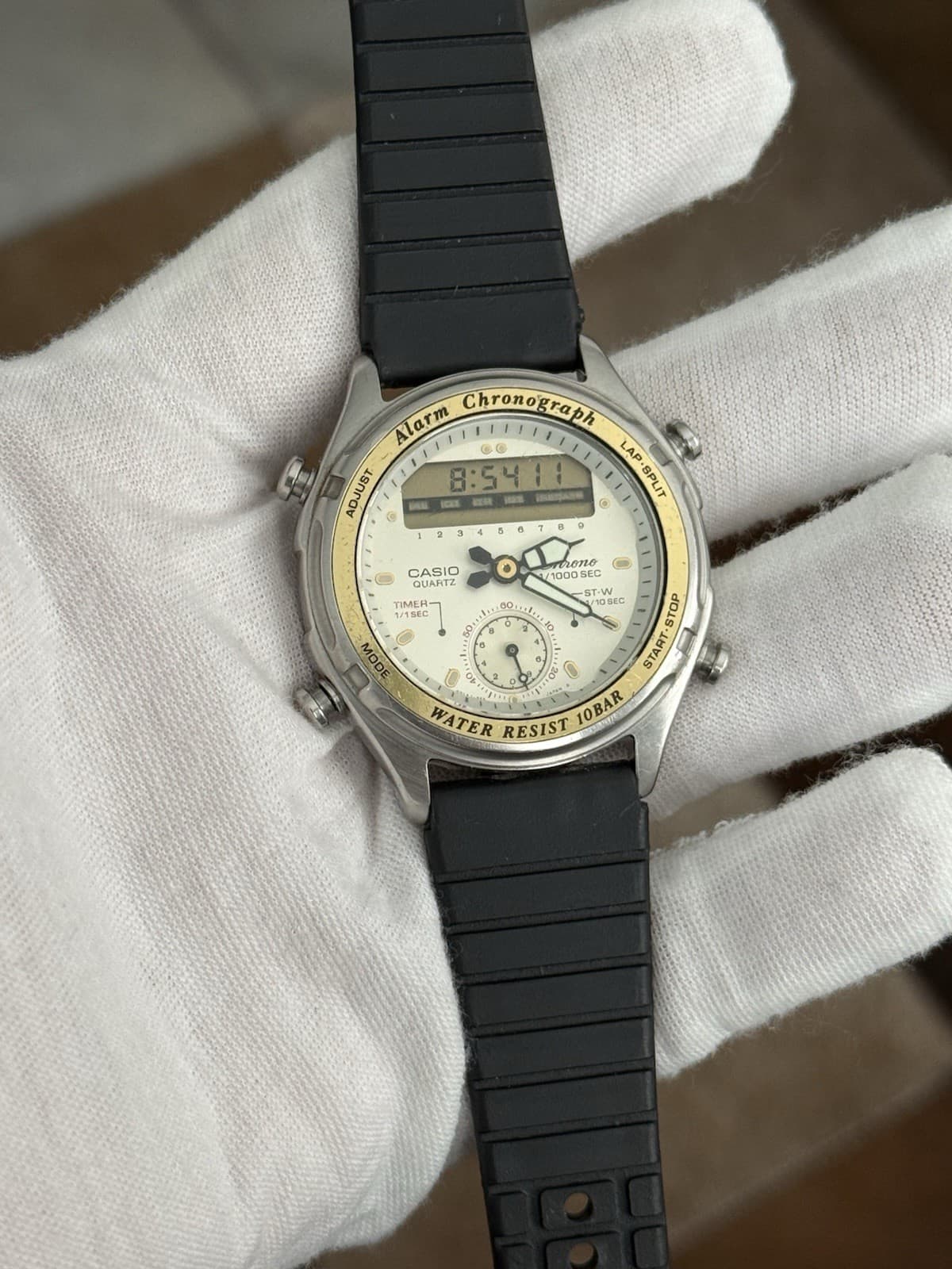 Rare Vintage Casio AW-600 Men’s Ana-Digi Alarm Chronograph Sports Watch JDM 80s