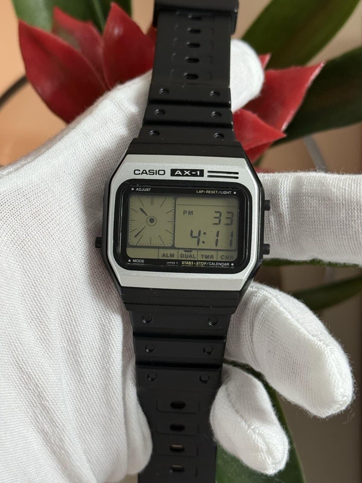 Rare Vintage Casio AX-1 Men’s Digital Calendar Melody Watch Module 118 JDM 1980s
