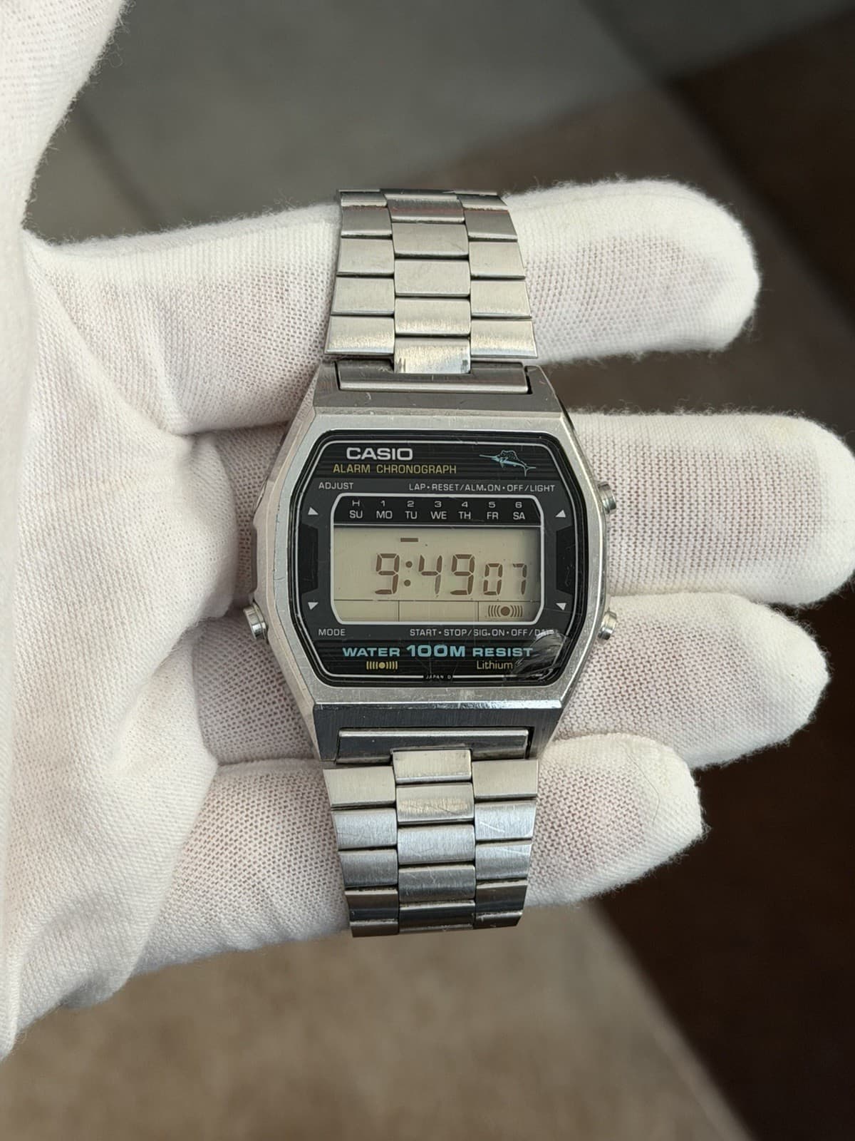 Rare Vintage Casio Marlin W-550 Men’s Digital Sports Watch JDM 1980s Module 81