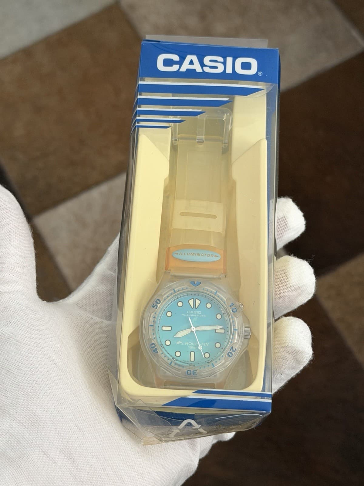 NOS Rare Vintage Casio Holey-Fin Illuminator ESP-301 Men’s Sports Watch JDM 90s