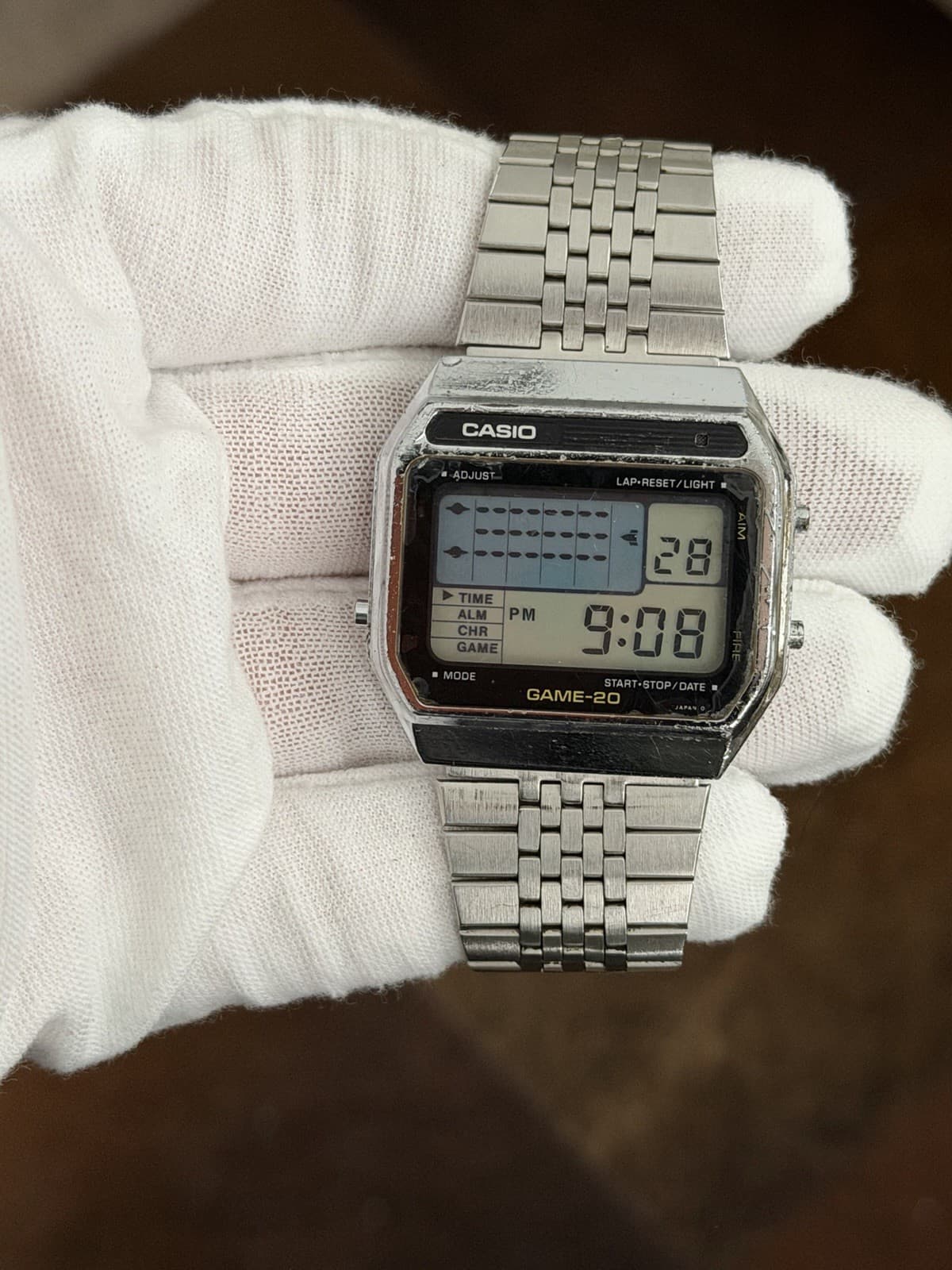 Rare Vintage Casio GAME-20 GM-20 Men’s Digital Game Watch JDM 1980s Module 165