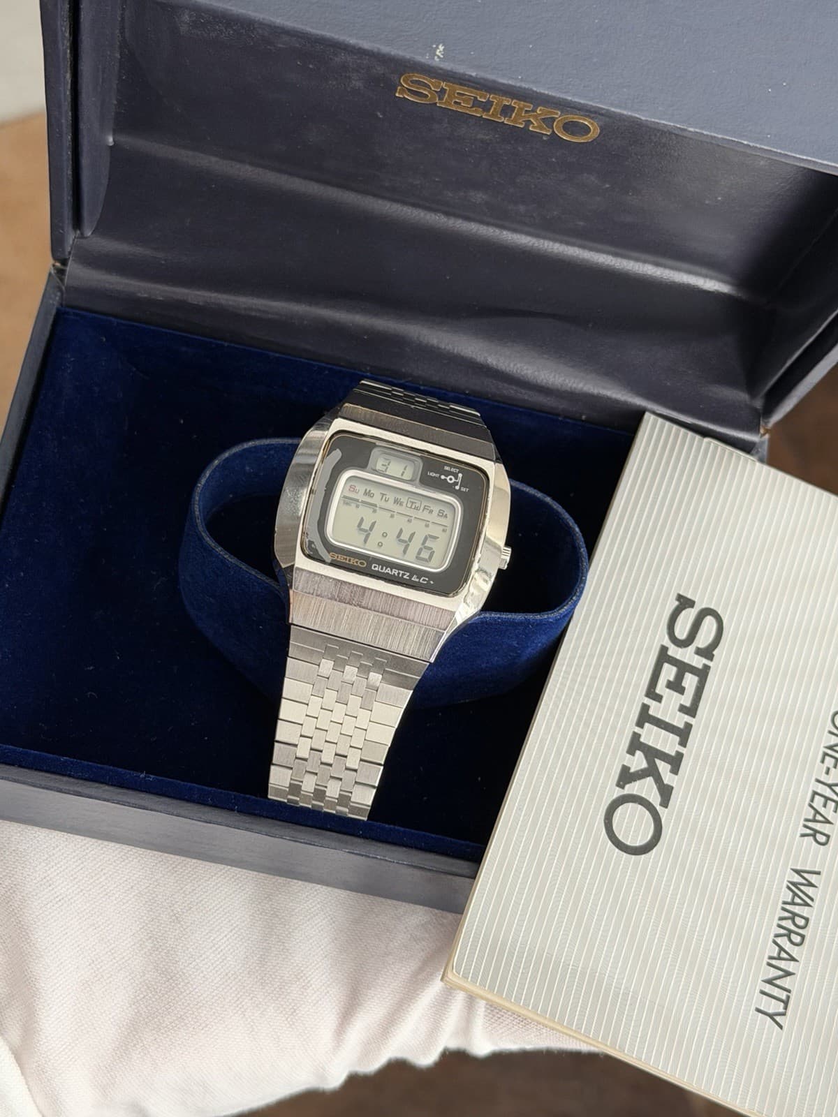 Rare Vintage Seiko Quartz LC 0114-0020 Men’s Digital Sports Watch JDM 1970s