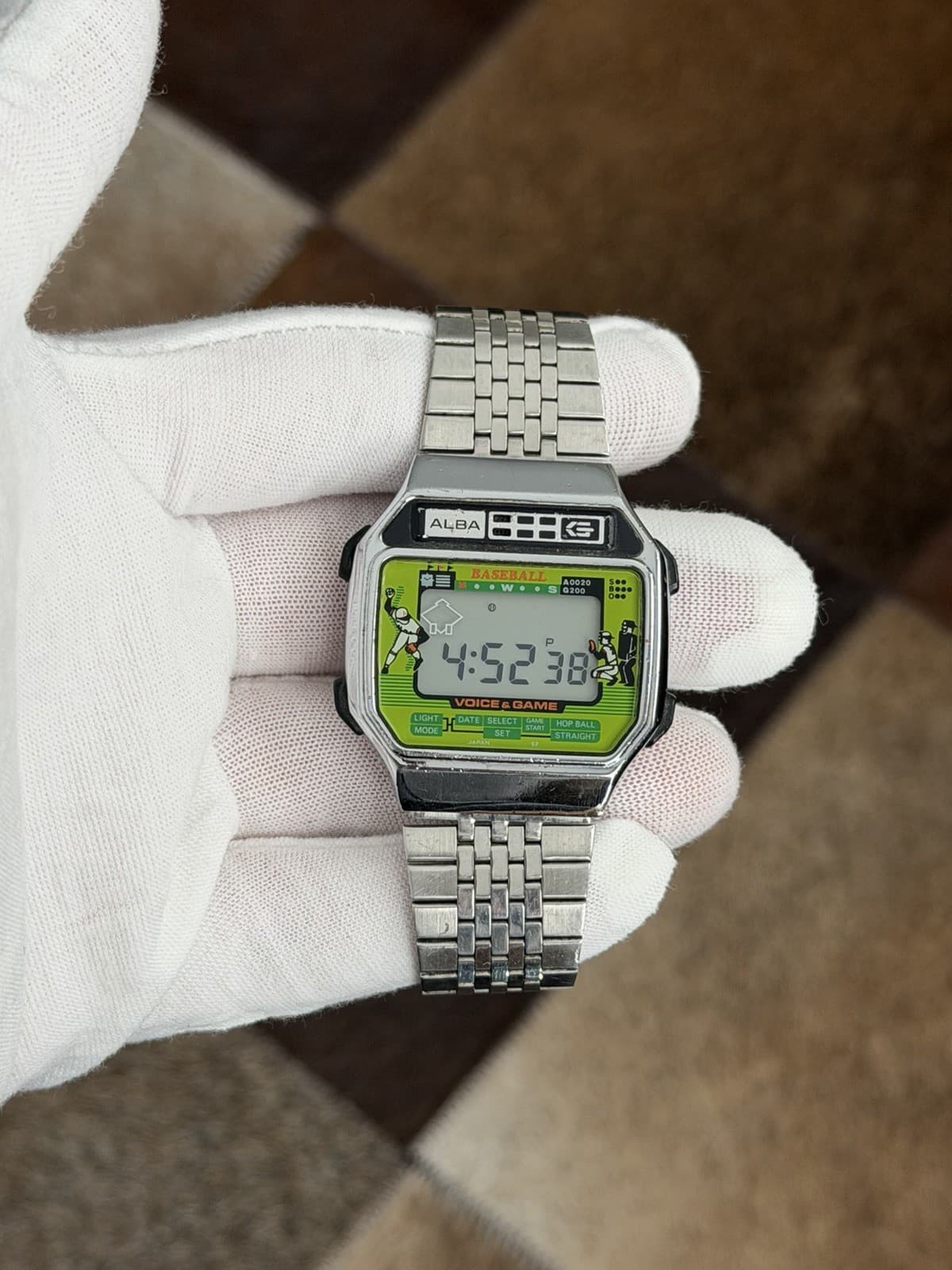 Rare Vintage Alba Baseball Voice & Game Digital Sports Watch JDM 1980s Y822-4000