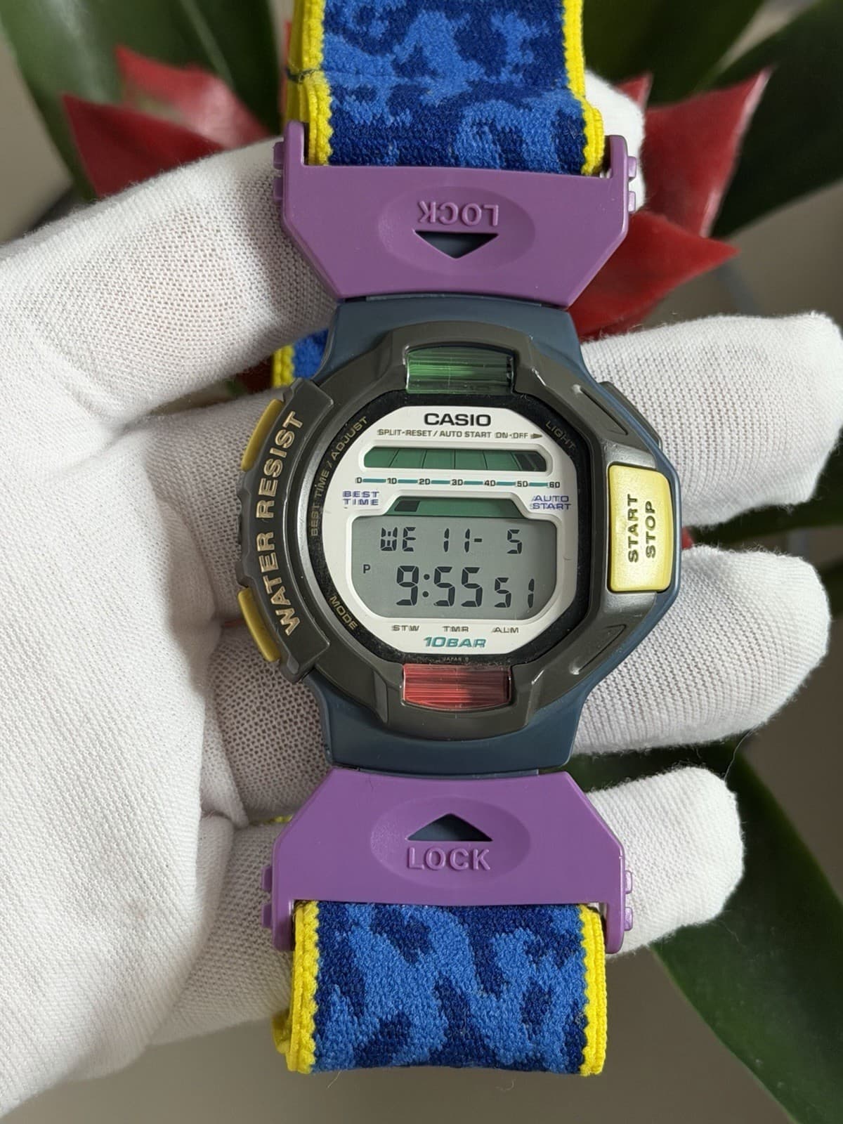 Rare Vintage Casio SKX-1300 Twin LED Men’s Digital Ski Sports Watch JDM 1980s