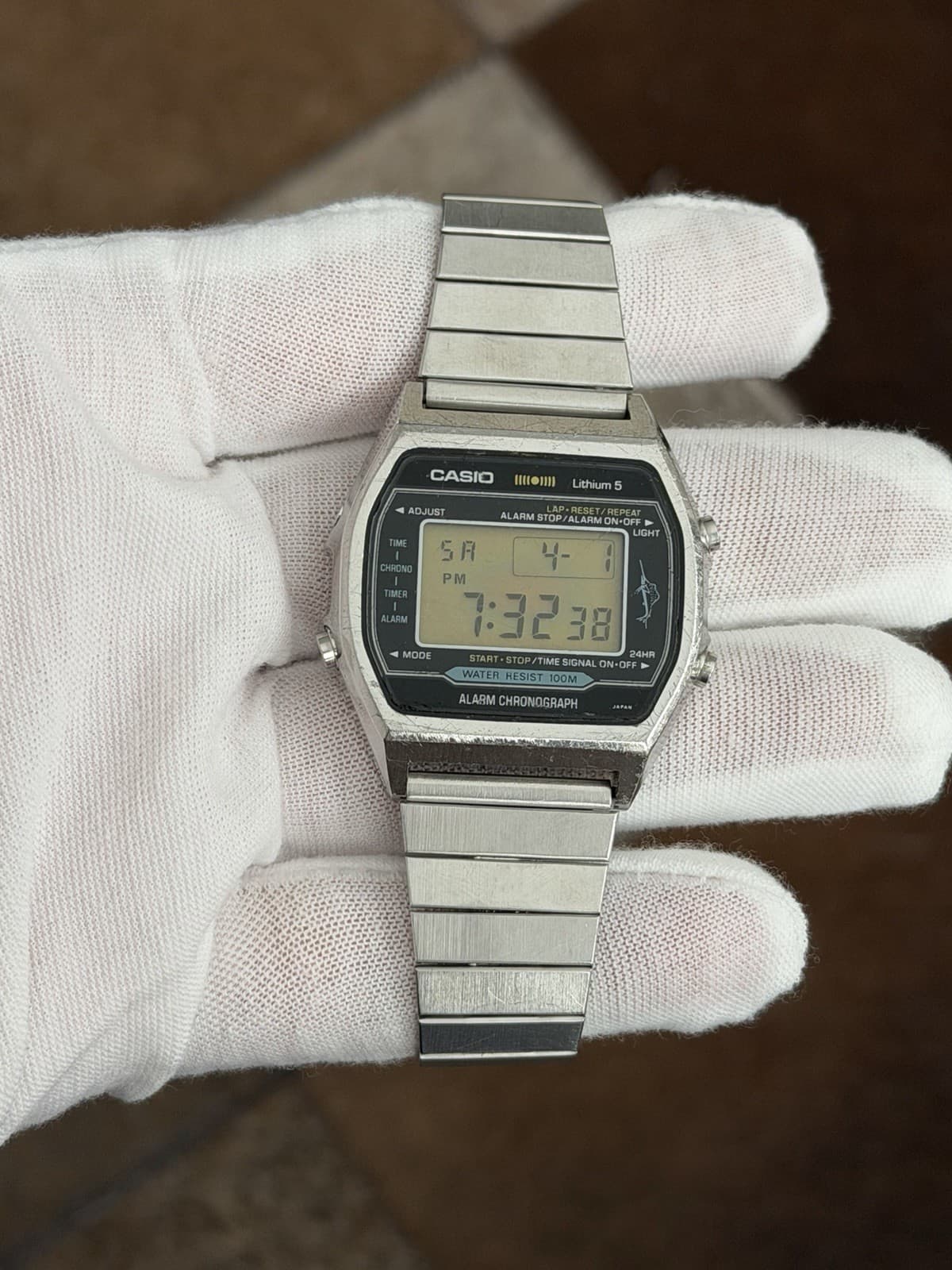 Rare Vintage Casio Marlin H101 Men’s Digital Sports Watch Module 106 JDM 1980s