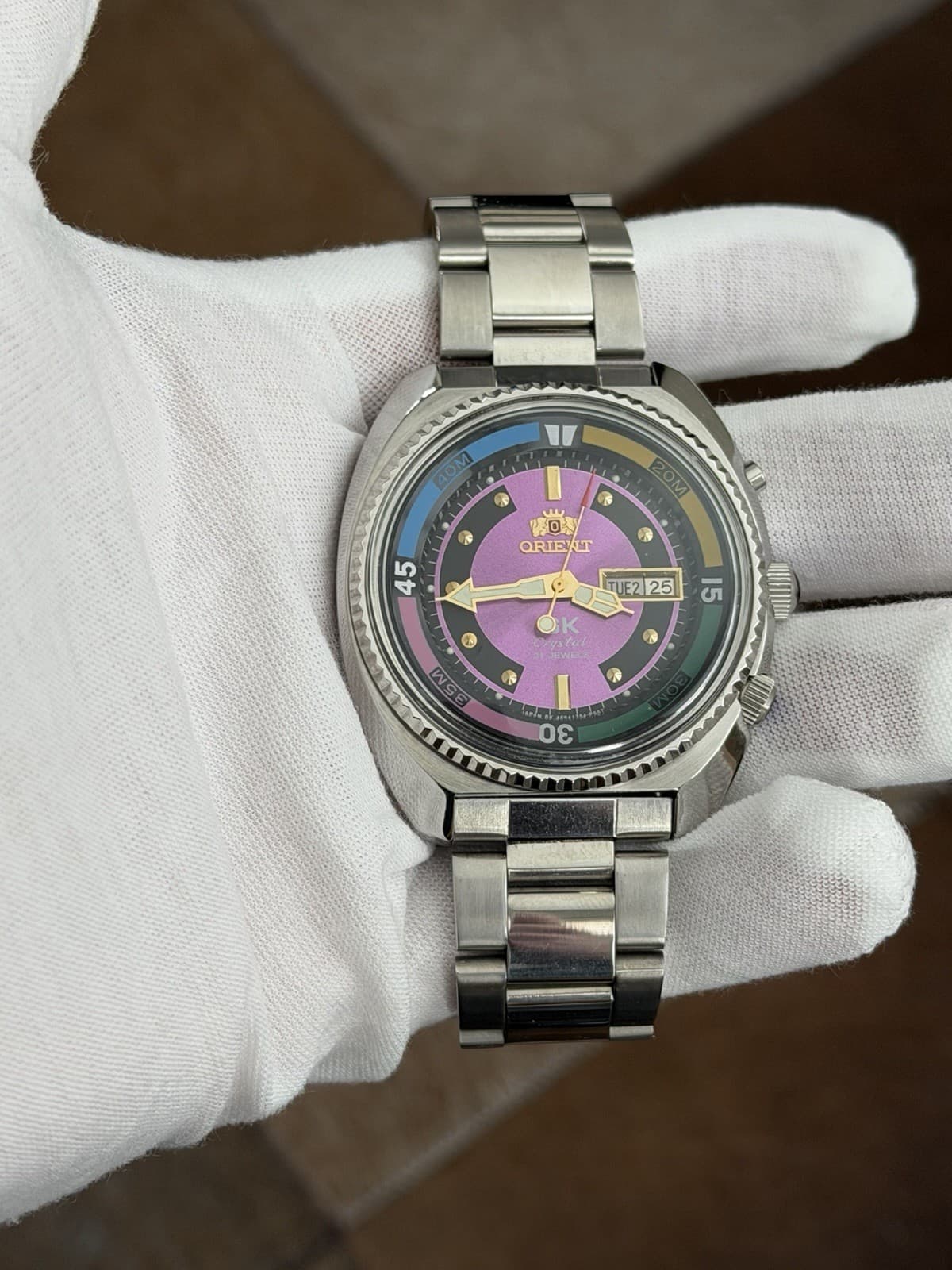Rare Vintage Orient King Diver Men’s 21J Automatic Sports Watch JDM 1990s