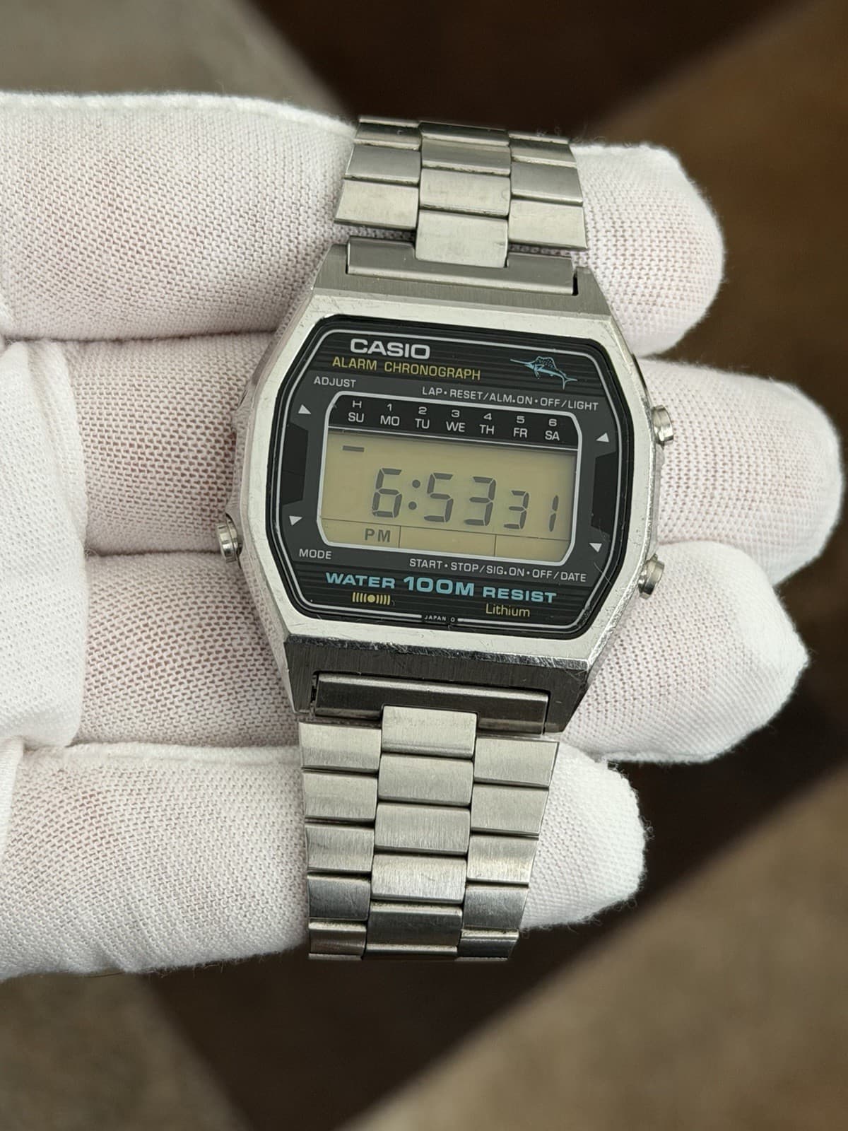 Rare Vintage Casio Marlin W-550 Men’s Digital Sports Watch JDM 1980s Module 81