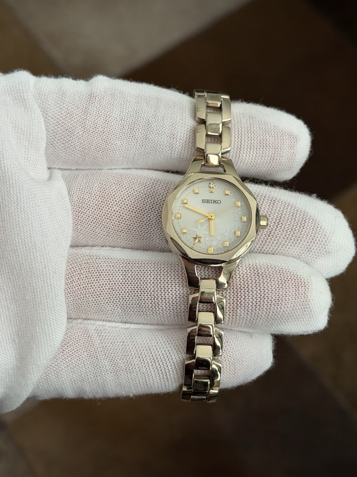 Rare Seiko V117-0AW0 Solar Radio Ladies Limited Edition Dress Watch JDM 1990s