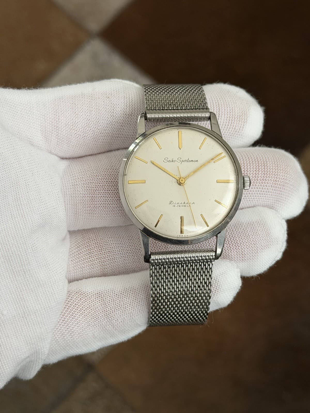 Rare Vintage Seiko 1st Generation Sportsman J14004 Men’s Classic Watch JDM 1950s