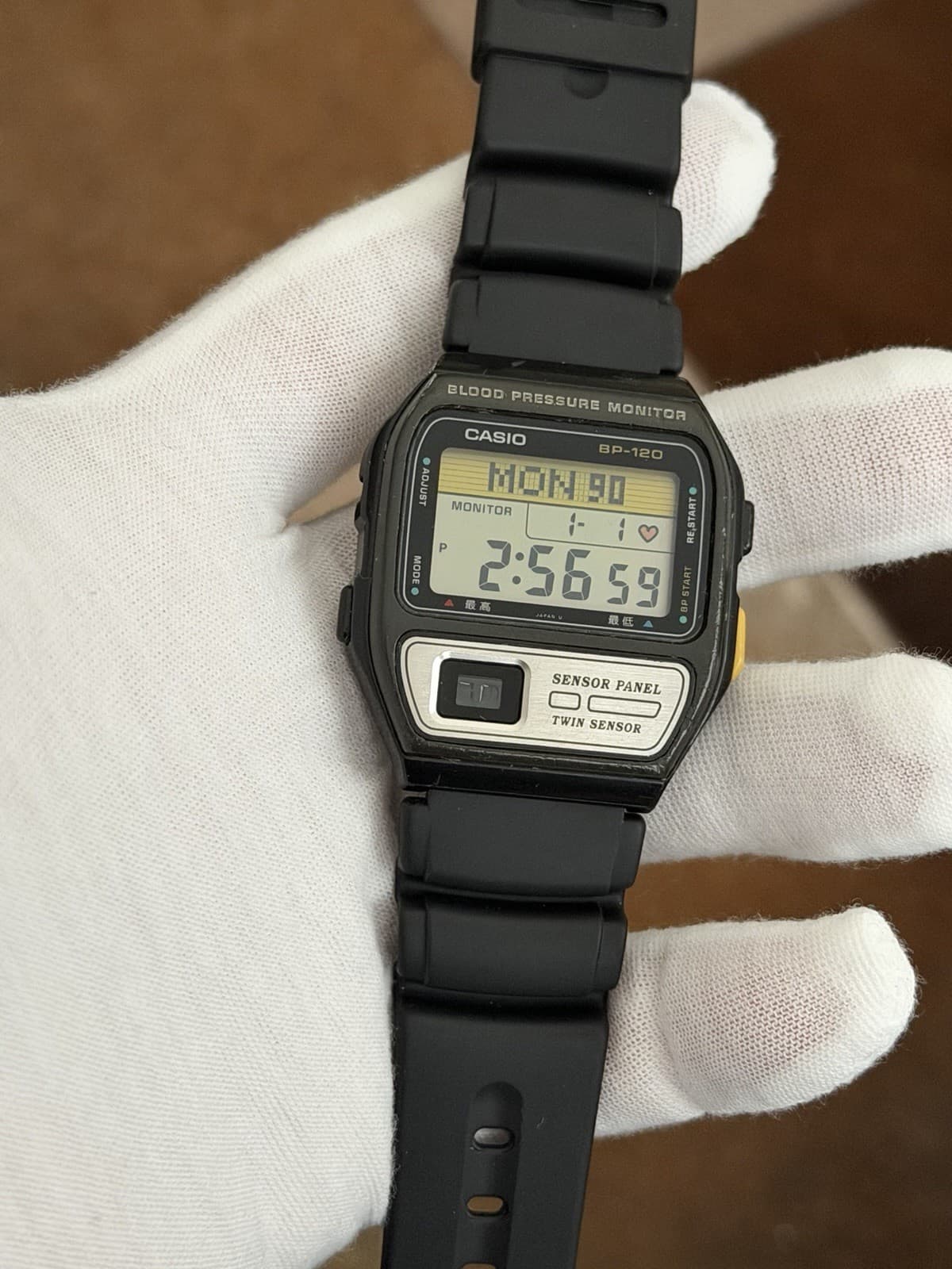 Rare Vintage Casio Blood Pressure Monitor BP-120 Men’s Digital Sports Watch JDM