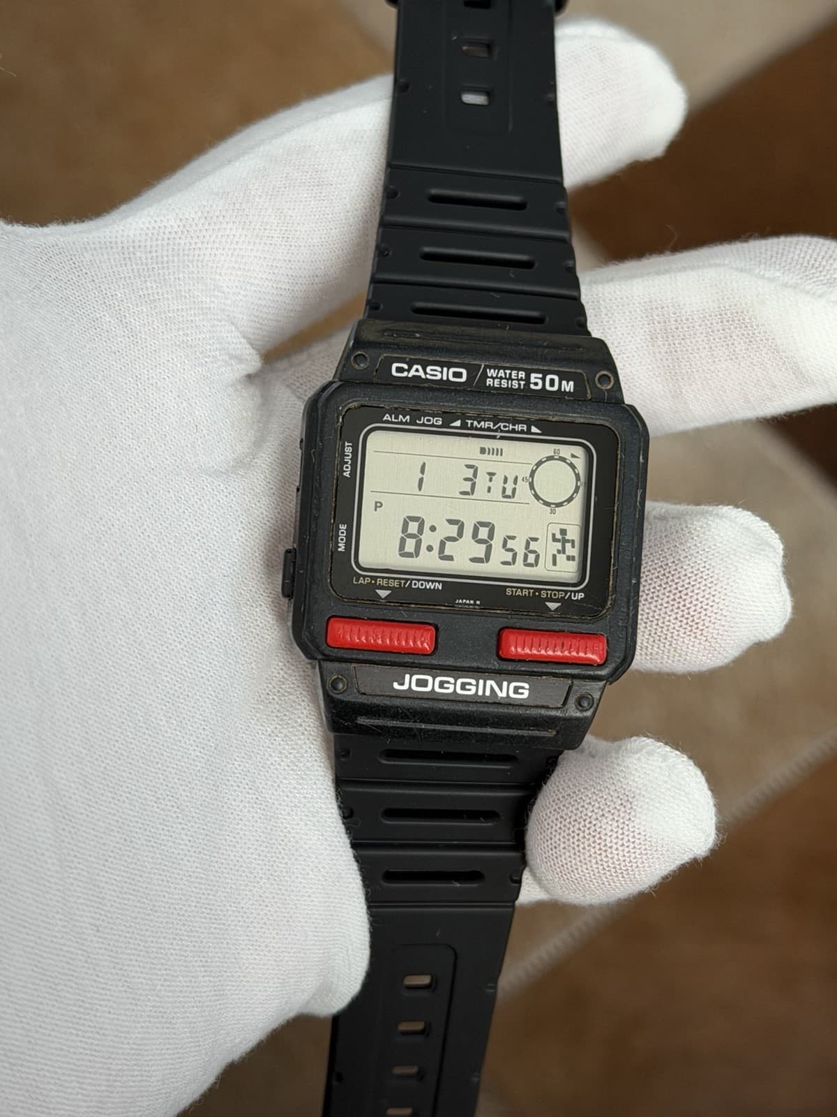 Rare Vintage Casio J-51W Jogging Exercise Men’s Digital Sports Watch JDM 1980s
