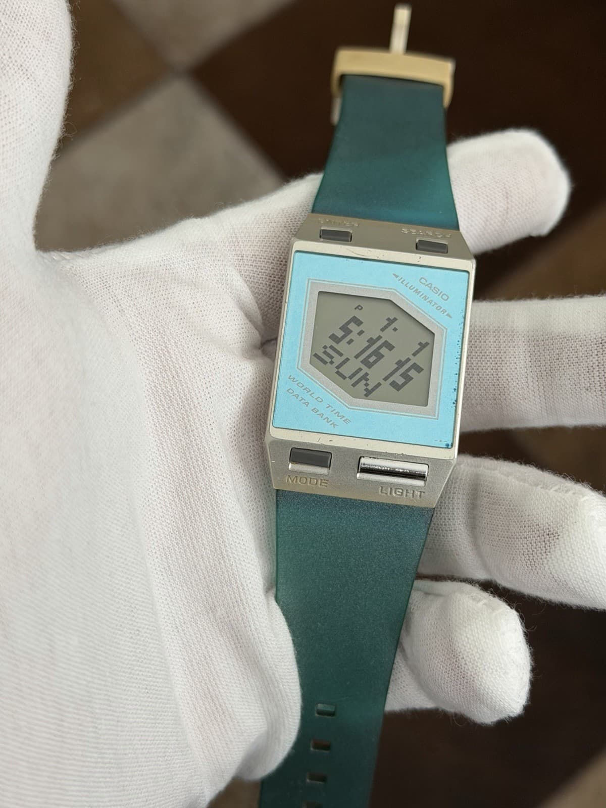 Rare Vintage Casio FS-00 World Time Data Bank Men’s Digital Film Watch JDM 1990s