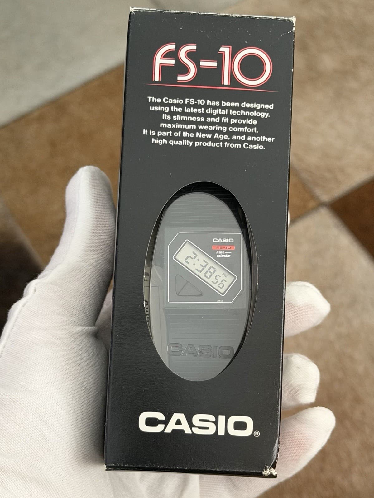 NOS Rare Vintage Casio FS-10 Men’s Digital Sports Film Watch Module 465 JDM 80s