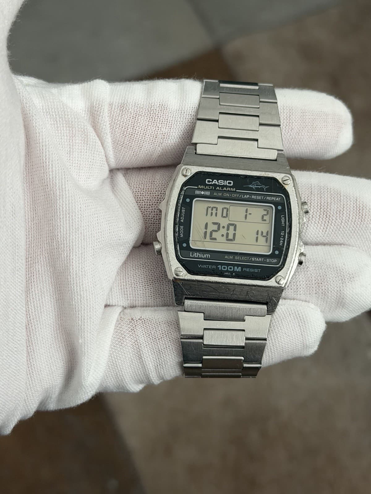 Rare Vintage Casio Marlin W-650 Men’s Digital Sports Watch Module 181 JDM 1980s