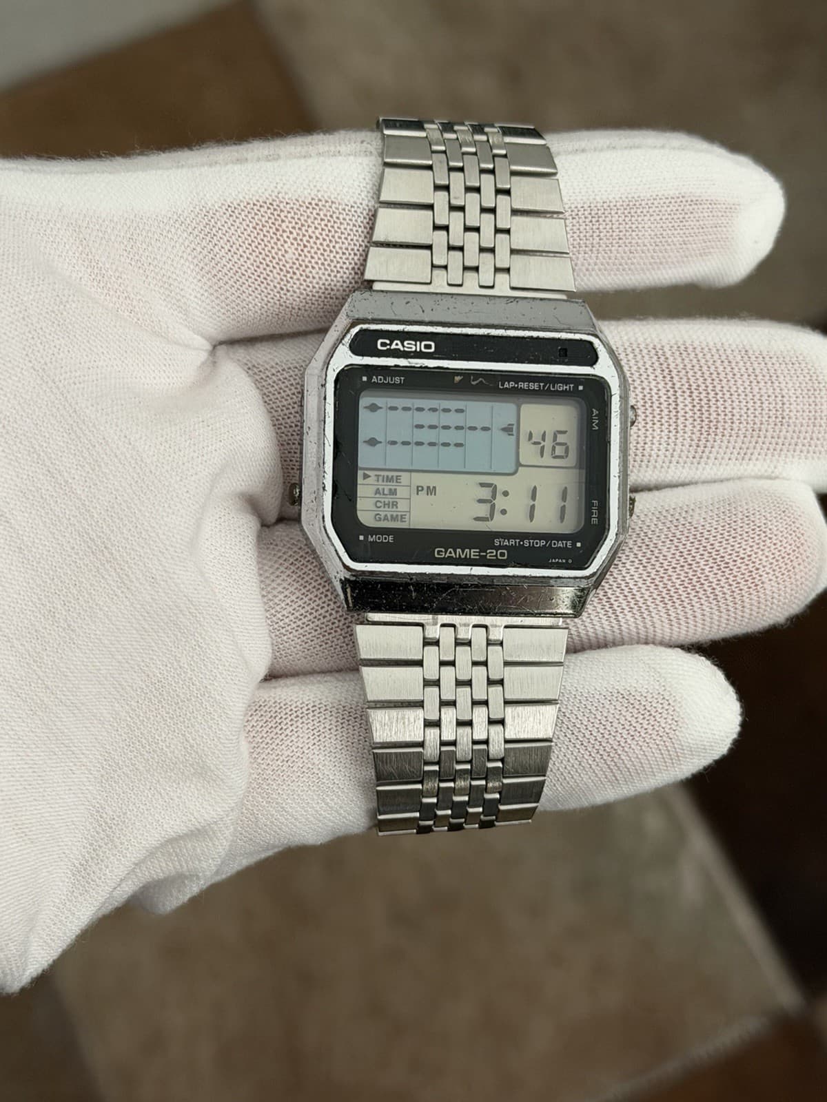 Rare Vintage Casio GAME-20 GM-20 Men’s Digital Game Watch JDM 1980s Module 165