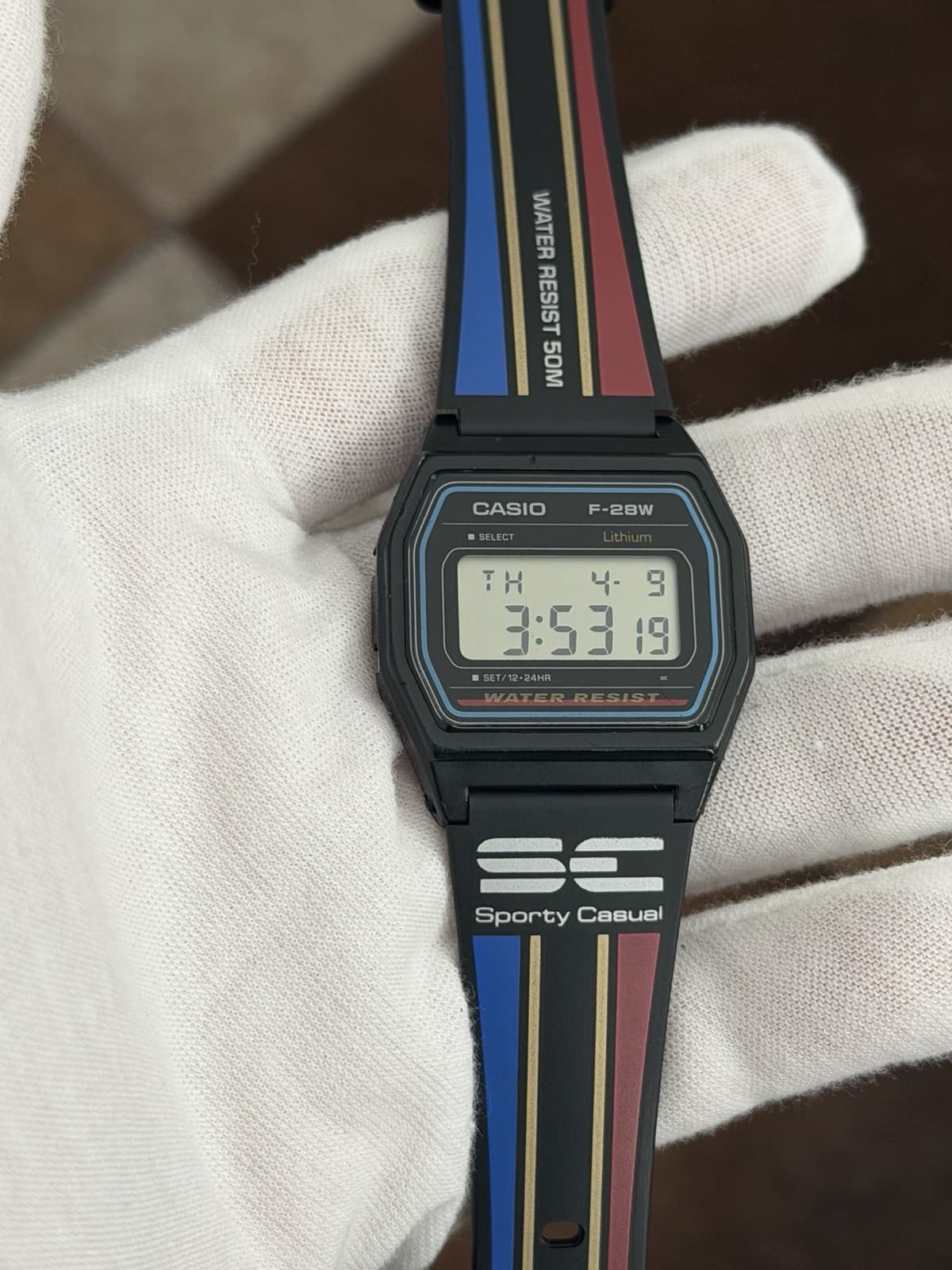 Rare Vintage Casio F-28W Men’s Digital Sports Watch JDM 1990s Module 1156
