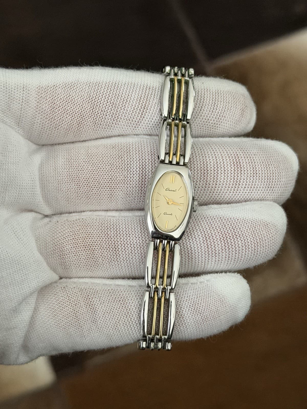 Rare Vintage Orient Quartz Ladies Fancy Classic Bracelet Dress Watch JDM 1970s