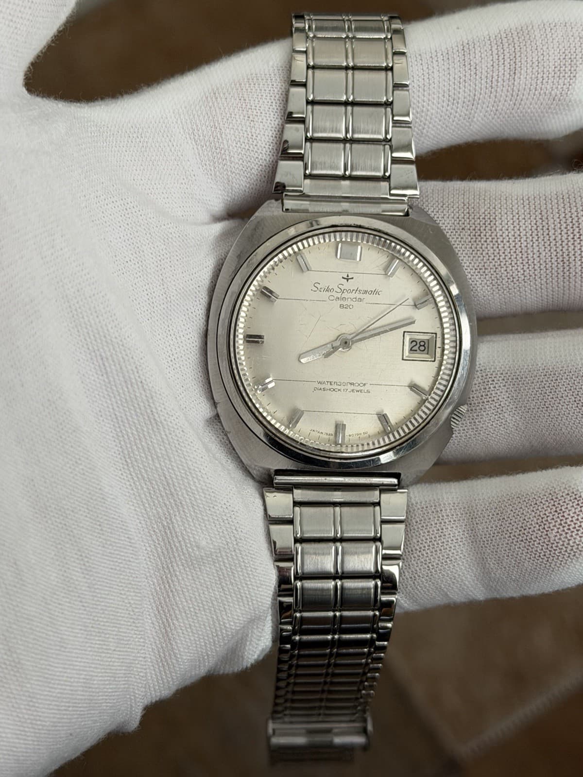 Rare Vintage Seiko Sportsmatic Calendar 7625-8050 Men’s Automatic Watch JDM 60s