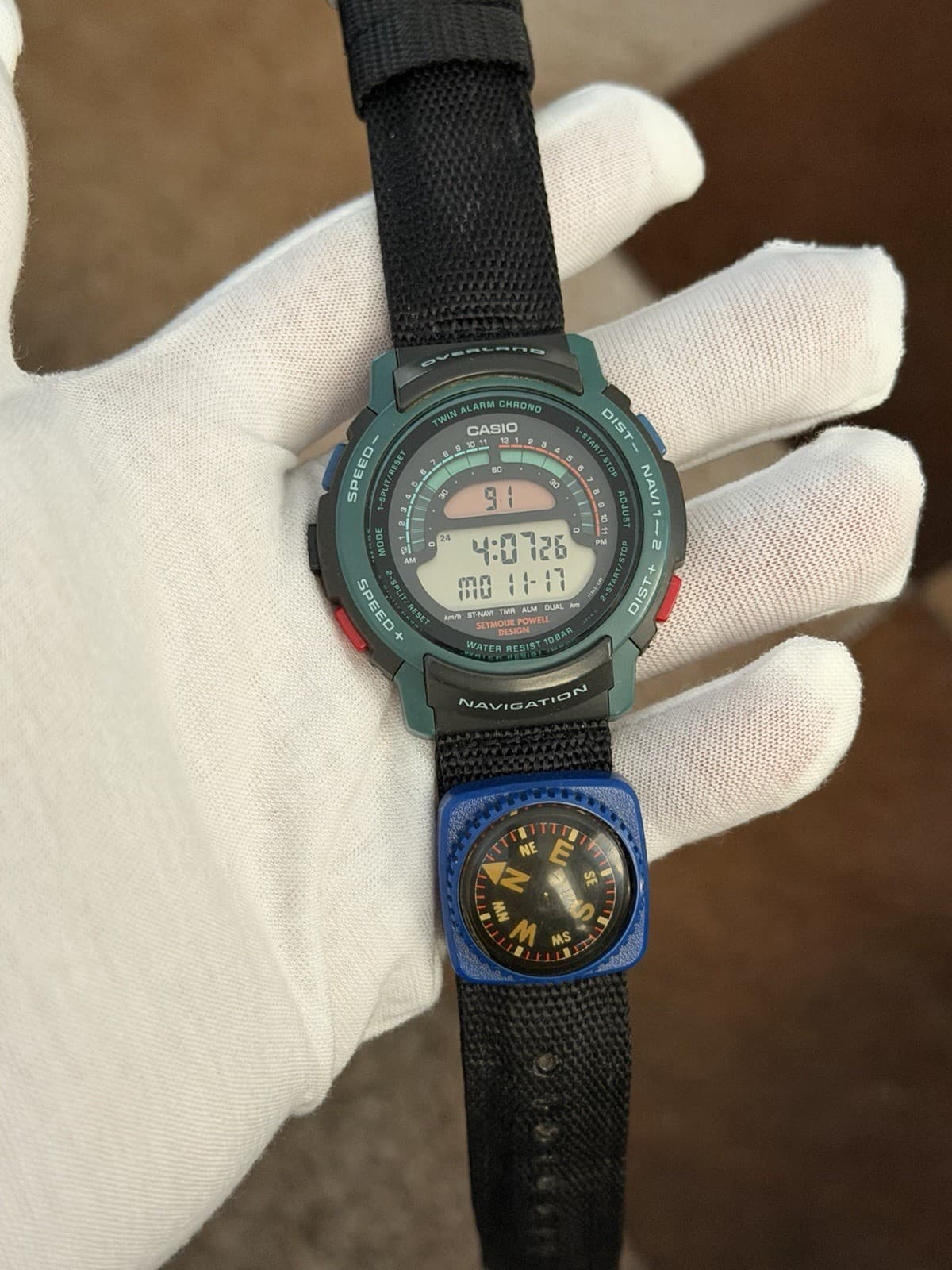 Rare Vintage Casio Overland W-900 Seymour Powell Design Men’s Sports Watch JDM