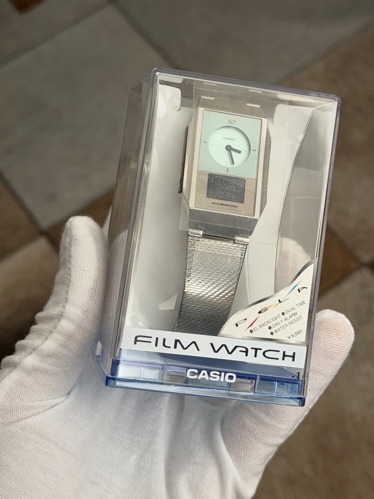 NOS Rare Vintage Casio FS-104 Pela Film Watch JDM 1990s Module 2337