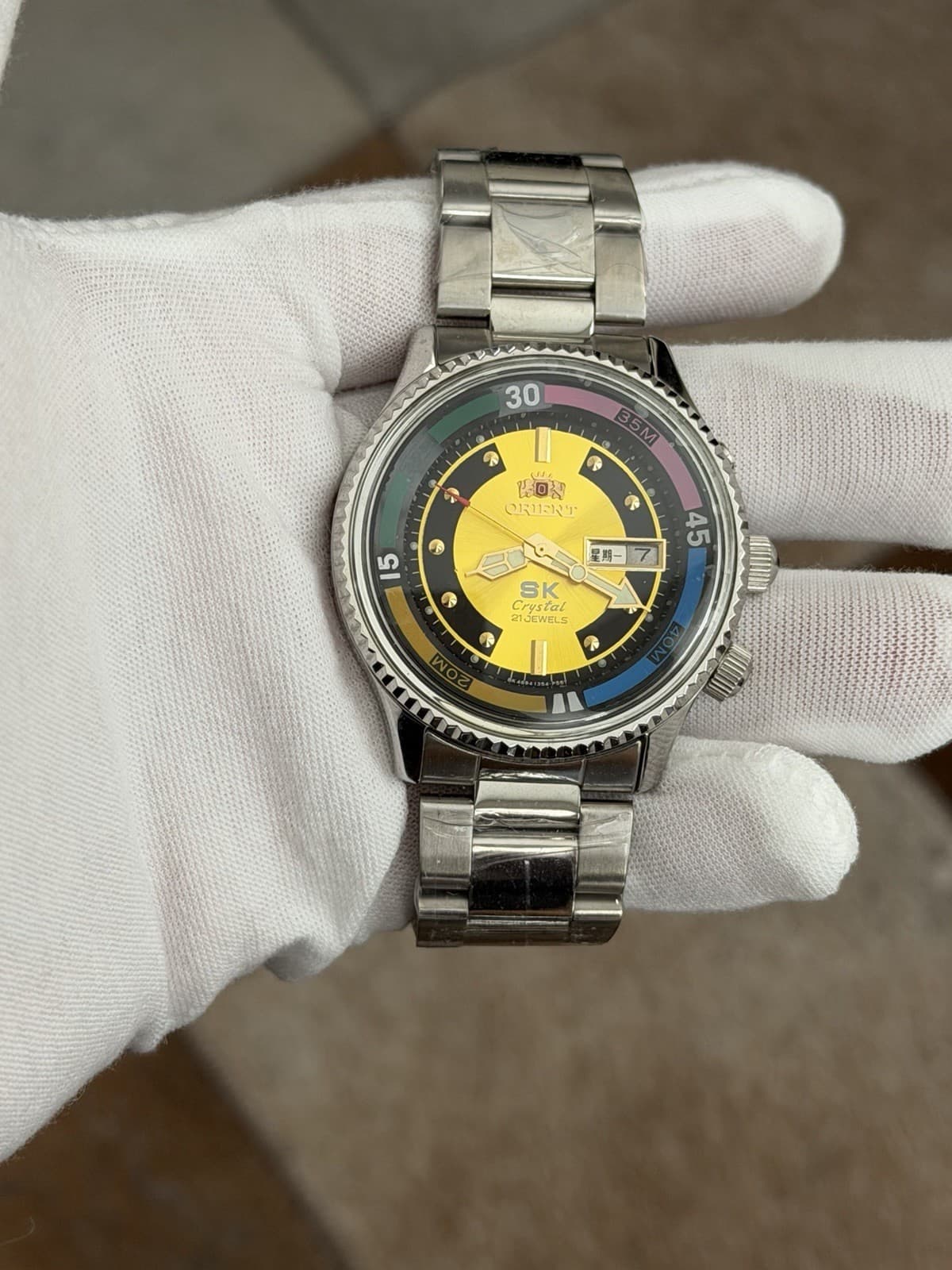 NOS Rare Vintage Orient King Diver Men’s 21J Automatic Sports Watch JDM 1990s