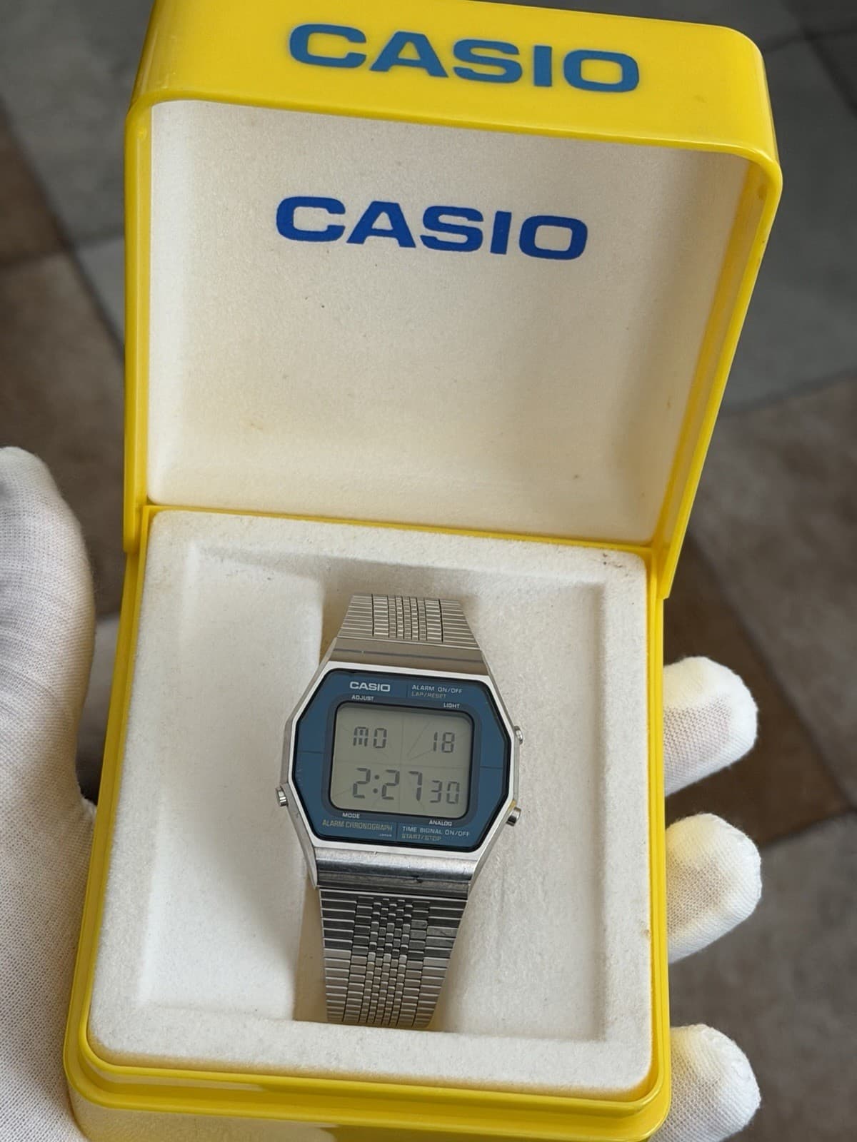 Rare Vintage Casio A202 “Blue Thunder” Men’s Digital Sports Watch JDM 1980s