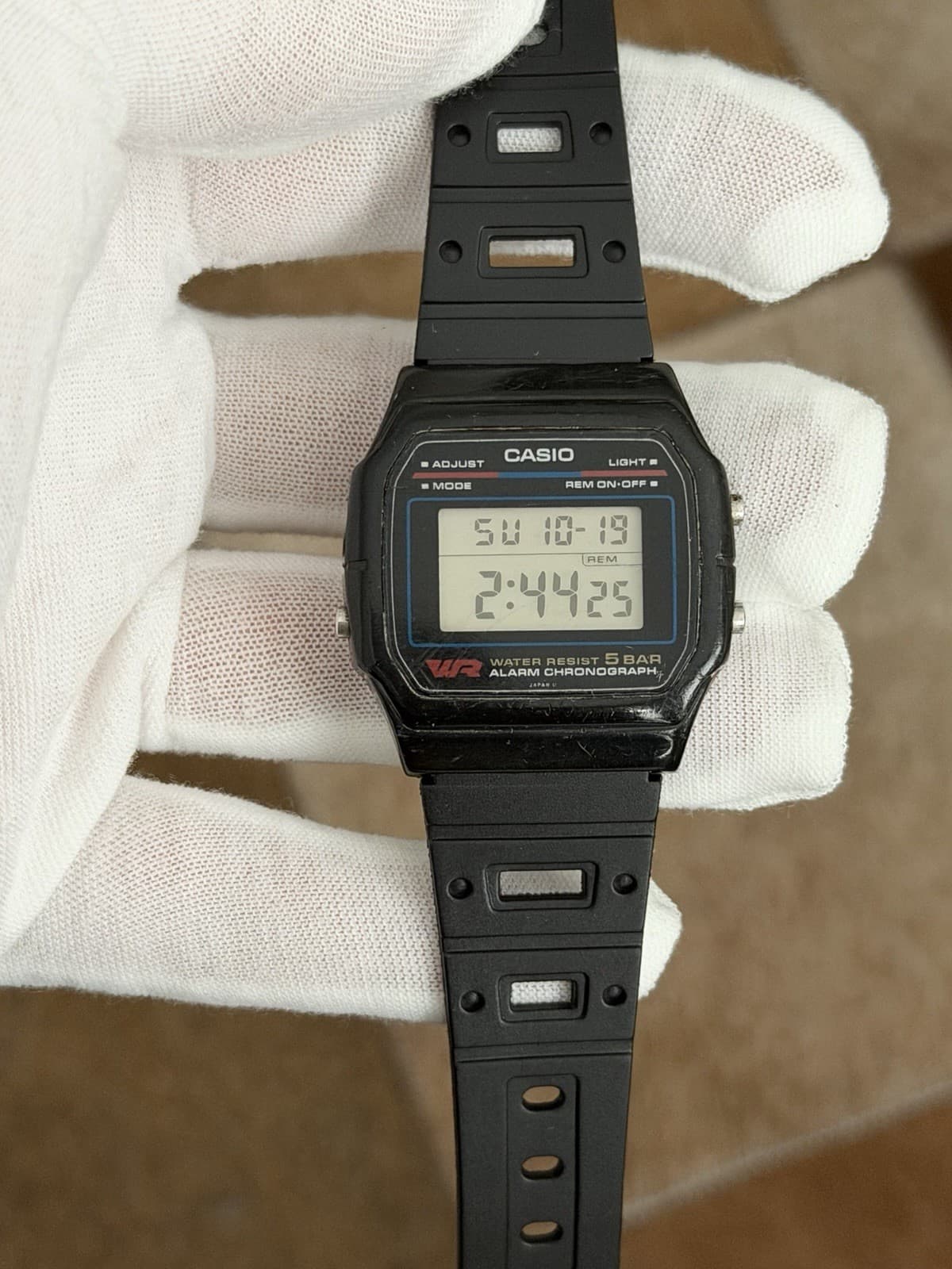 Rare Vintage Casio W-47 Men’s Digital Sports Watch Module 549 JDM 1980s