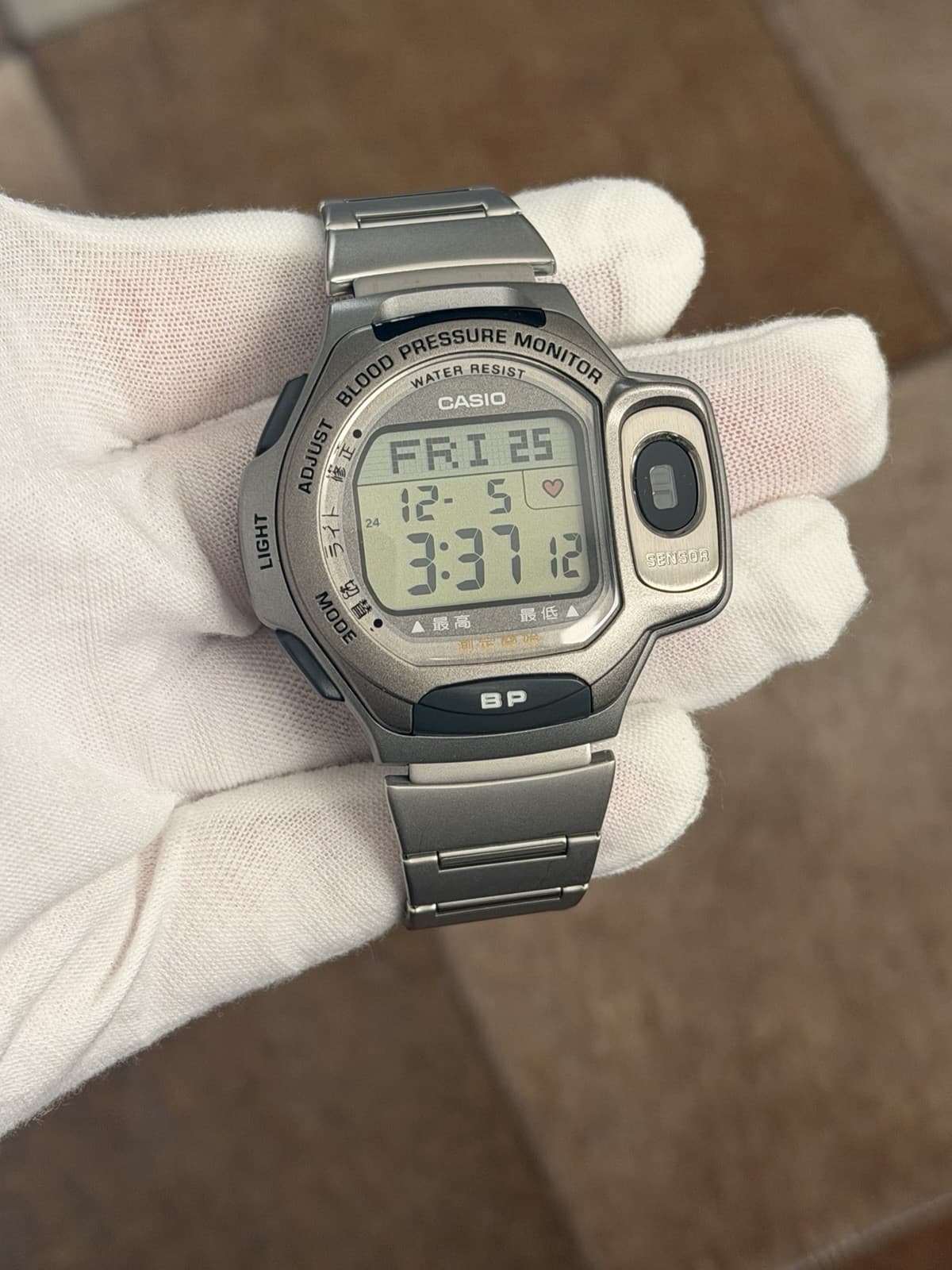 Rare Vintage Casio BP-1B Blood Pressure Monitor Men’s Digital Sports Watch JDM
