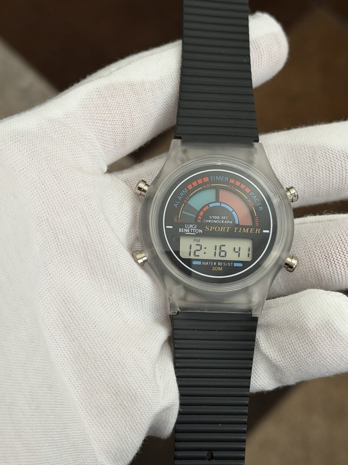 Rare Vintage Luigi Benetton Sports Timer Men’s Digital Sports Watch JDM 1990s