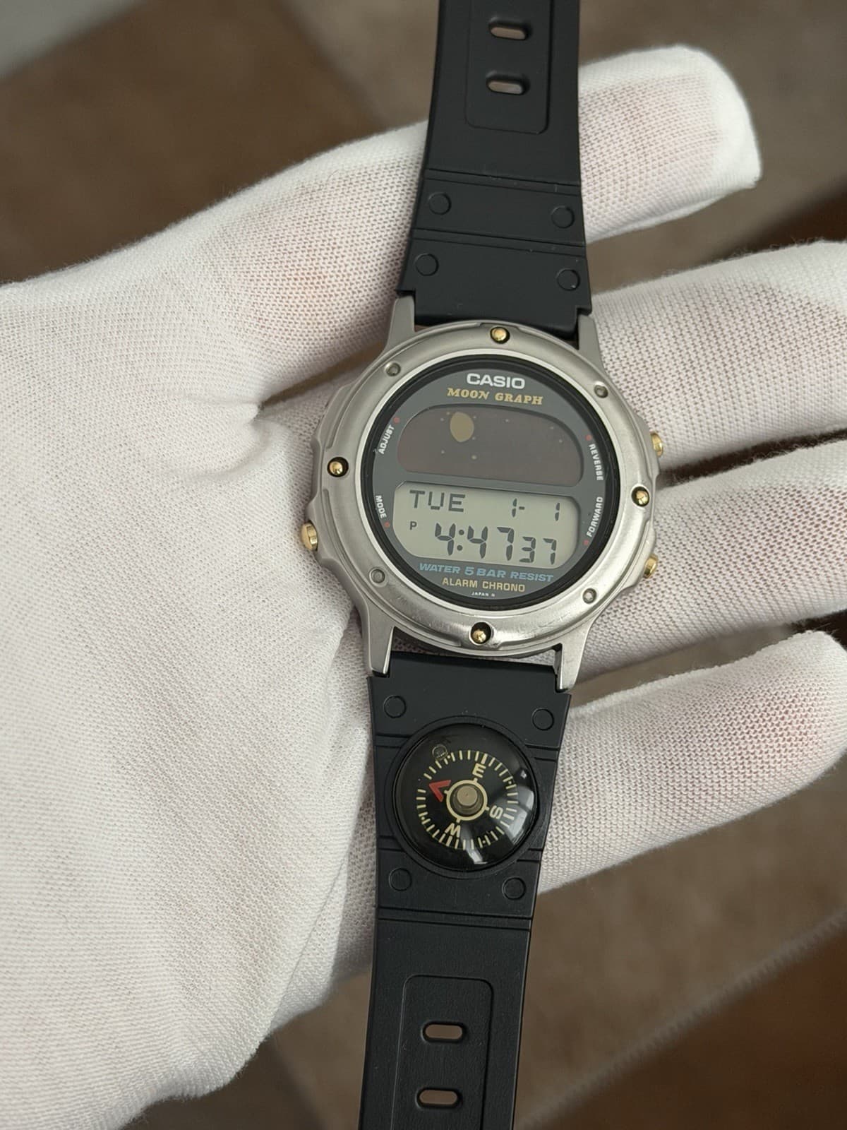 Rare Vintage Casio Moon Graph GMW-61 Men’s Digital Sports Watch JDM 1980s