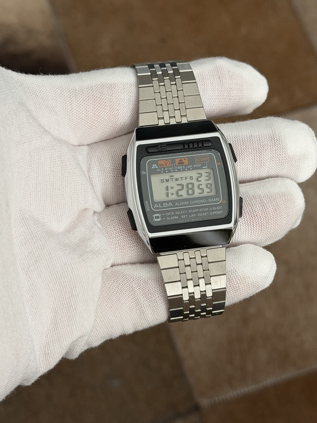 Rare Vintage Alba Alarm Chrono Game Y761-5010 Men’s Digital Sports Watch JDM 80s