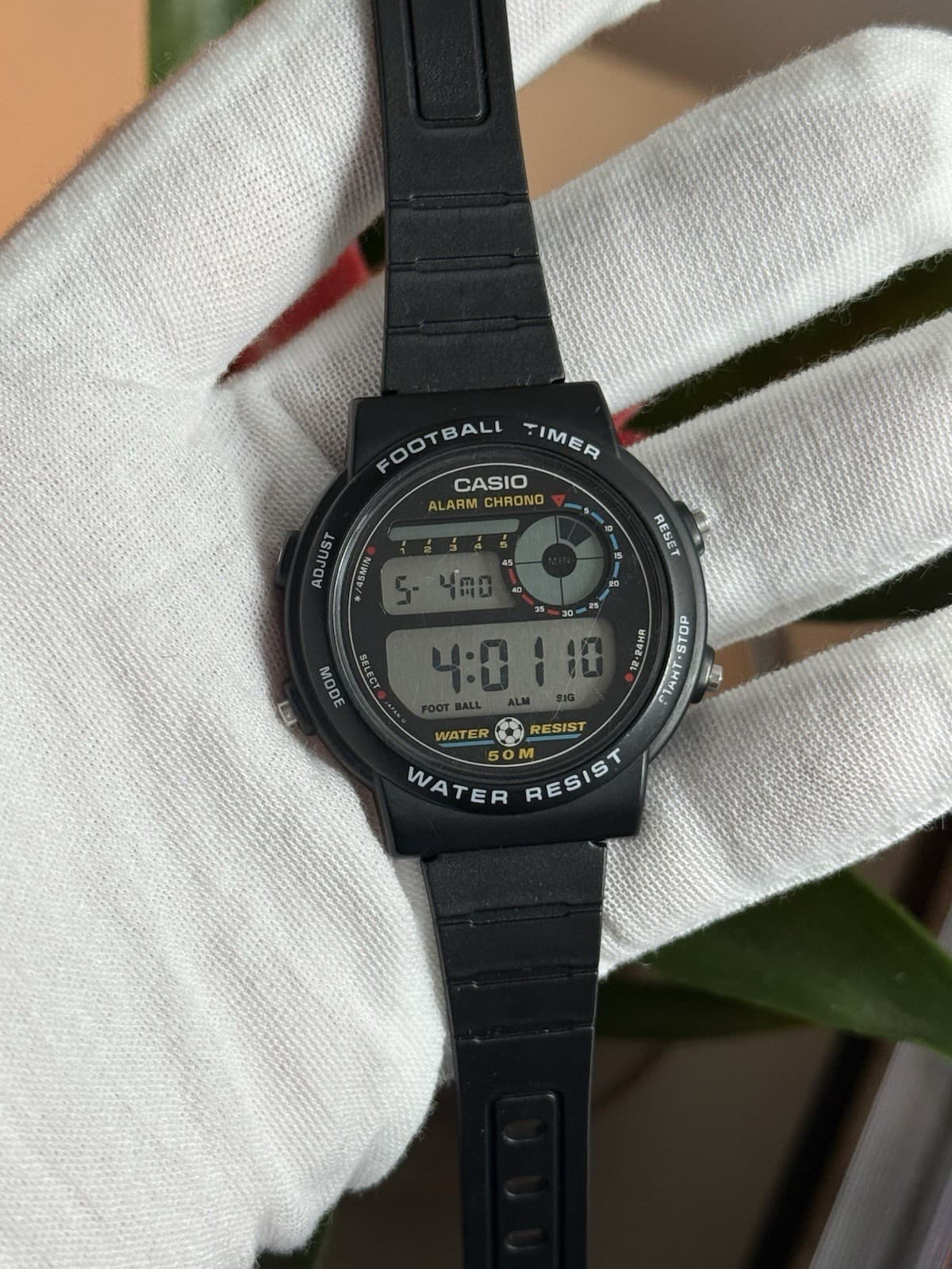 Rare Vintage Casio TRW-10 Football Timer Men’s Digital Sports Watch JDM 1980s