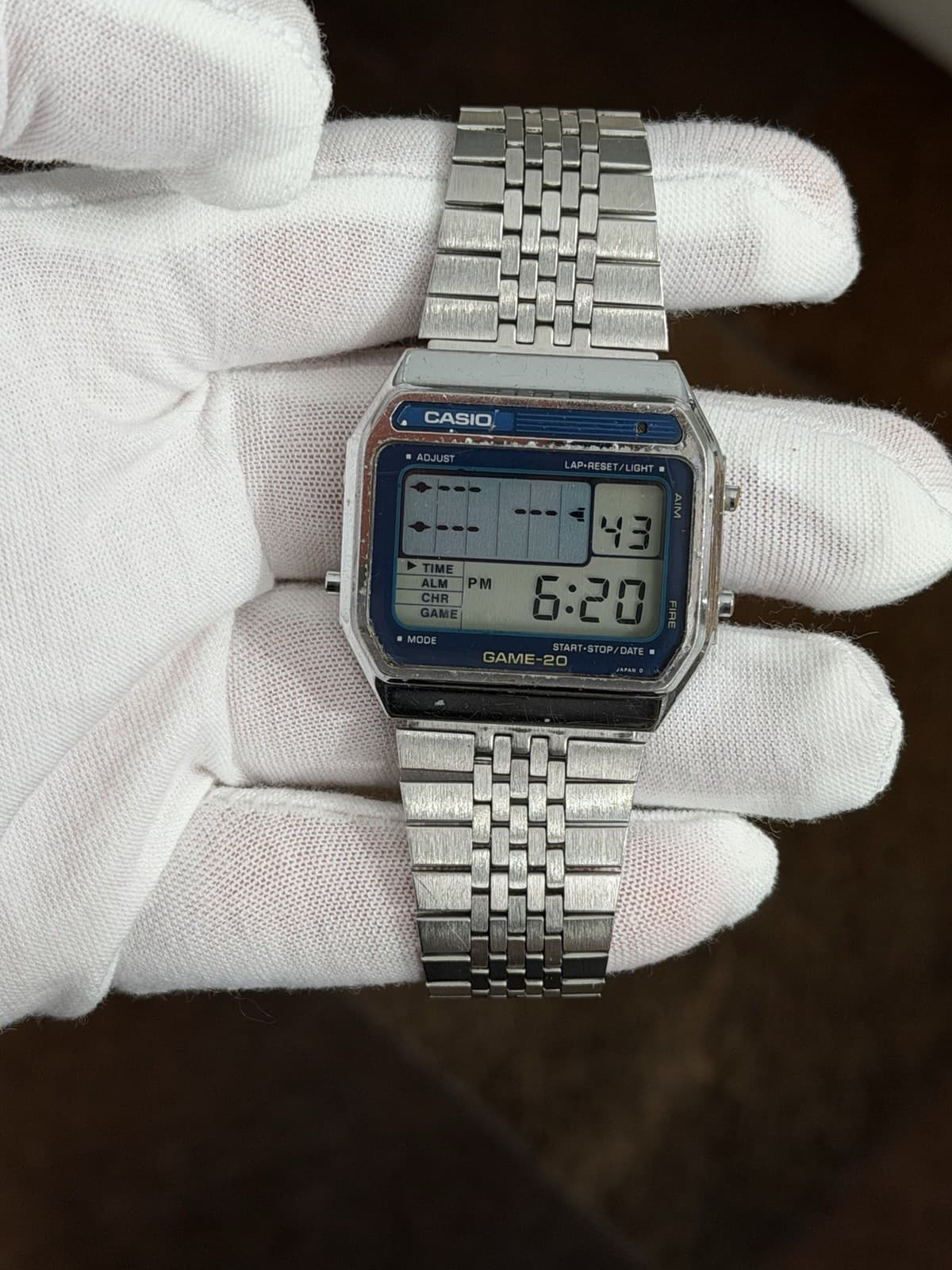 Rare Vintage Casio GAME-20 GM-20 Men’s Digital Game Watch JDM 1980s Module 165