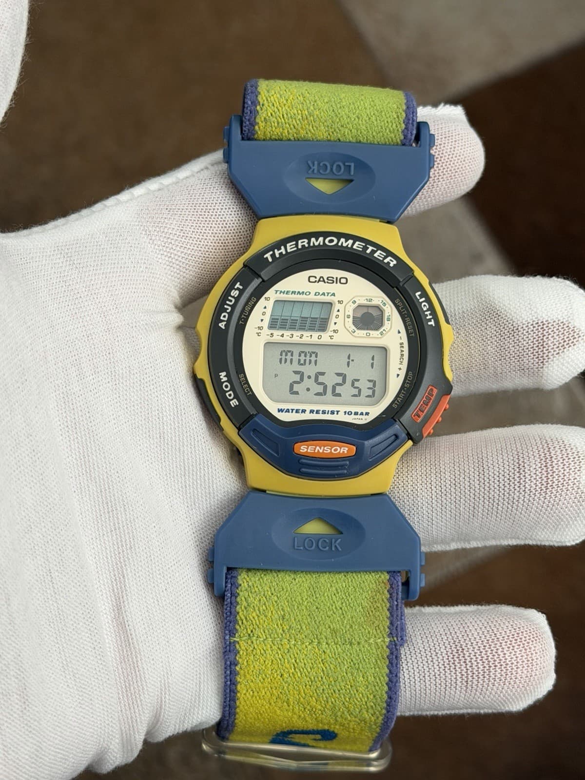 Rare Vintage Casio TSX-1200 Men’s Thermometer Digital Sports Ski Watch JDM 1990s