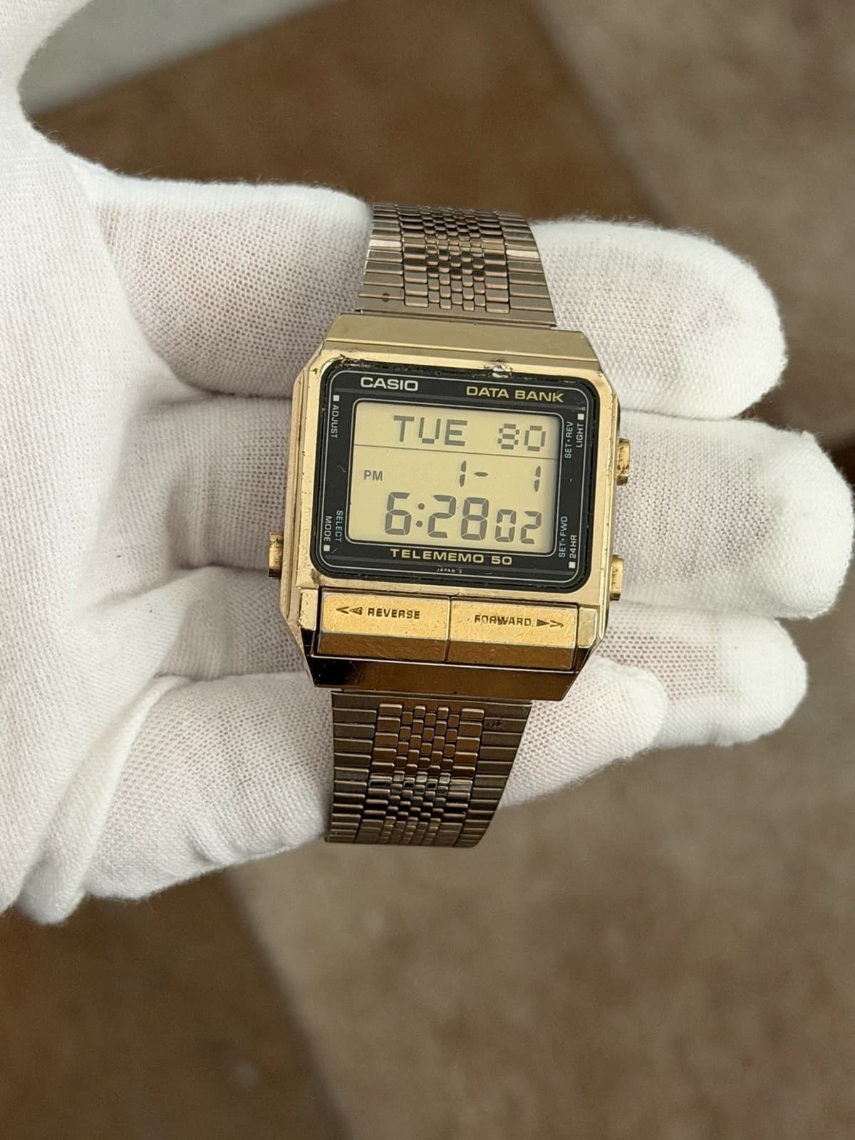 Rare Vintage Casio DB-500G Data Bank Telememo 50 Men’s Digital Sports Watch JDM