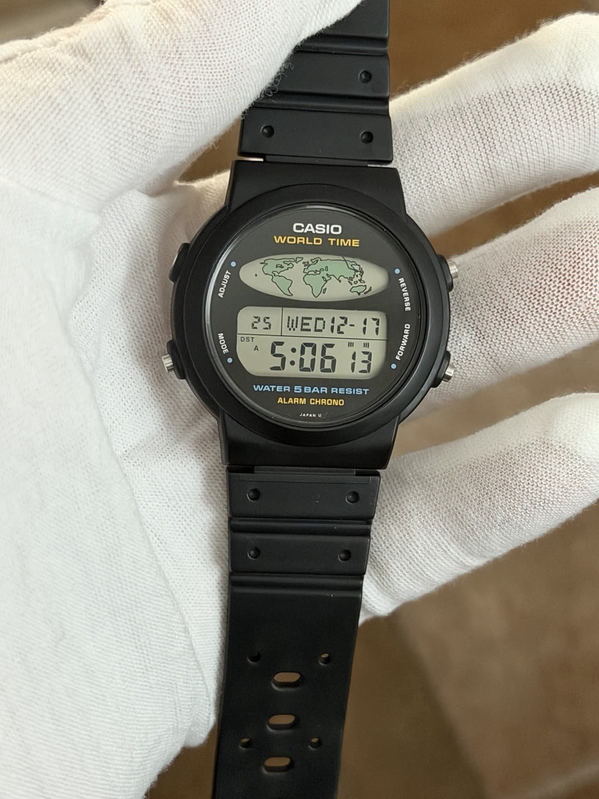 Rare Vintage Casio World Time W-60U Men’s Digital Sports Watch JDM 1980s