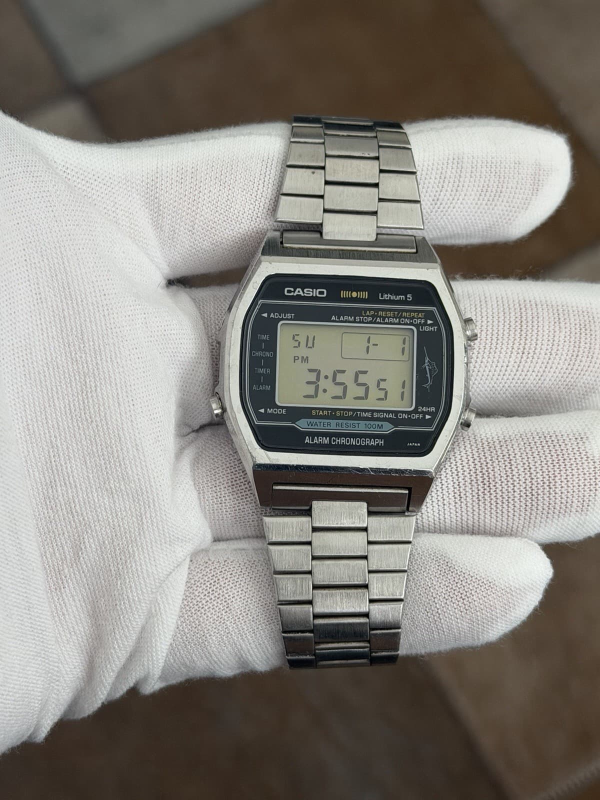Rare Vintage Casio Marlin H101 Men’s Digital Sports Watch Module 106 JDM 1980s