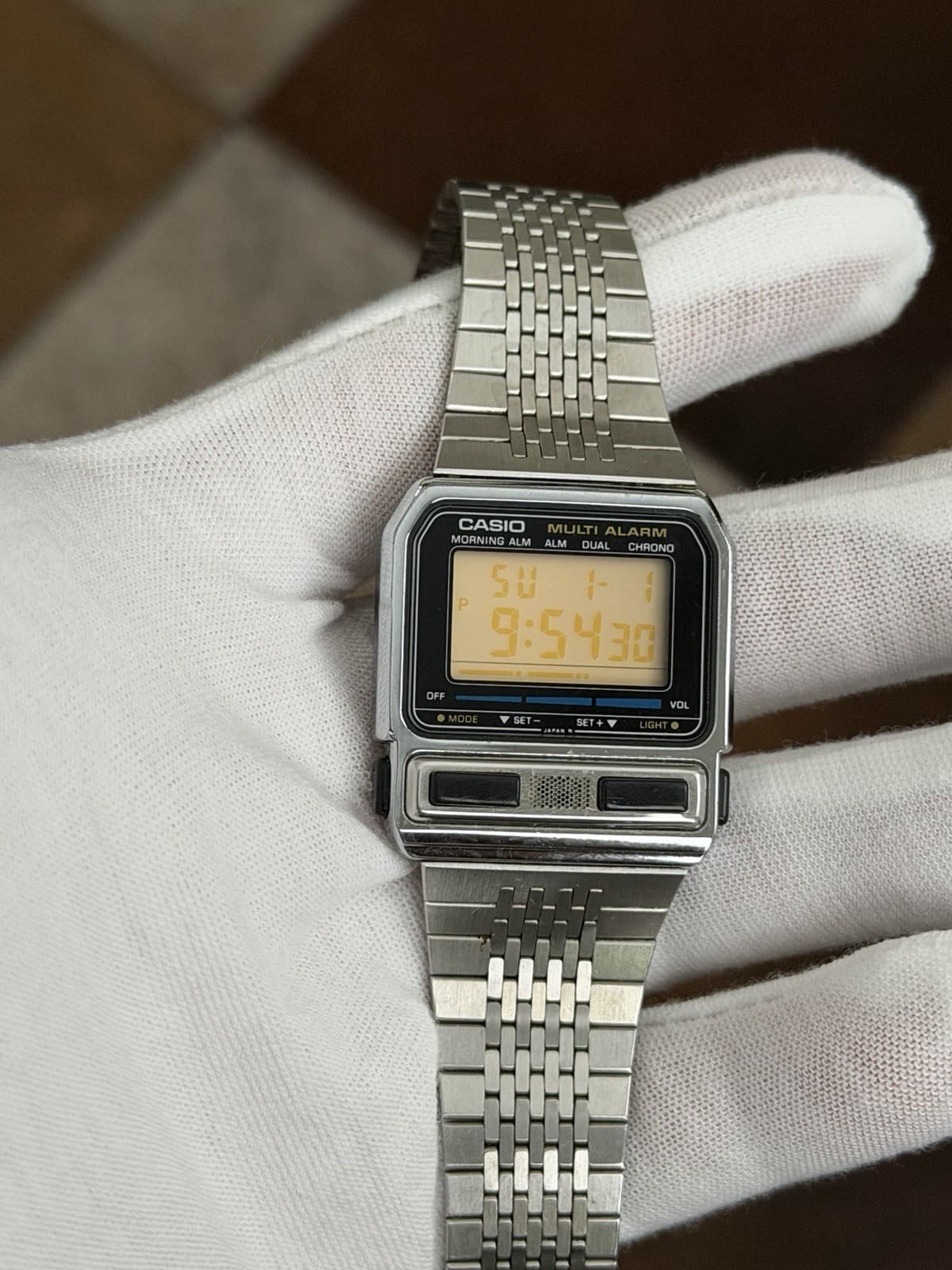 Rare Vintage Casio Multi Alarm BA-200 Men’s Digital Watch Module 462 JDM 1980s