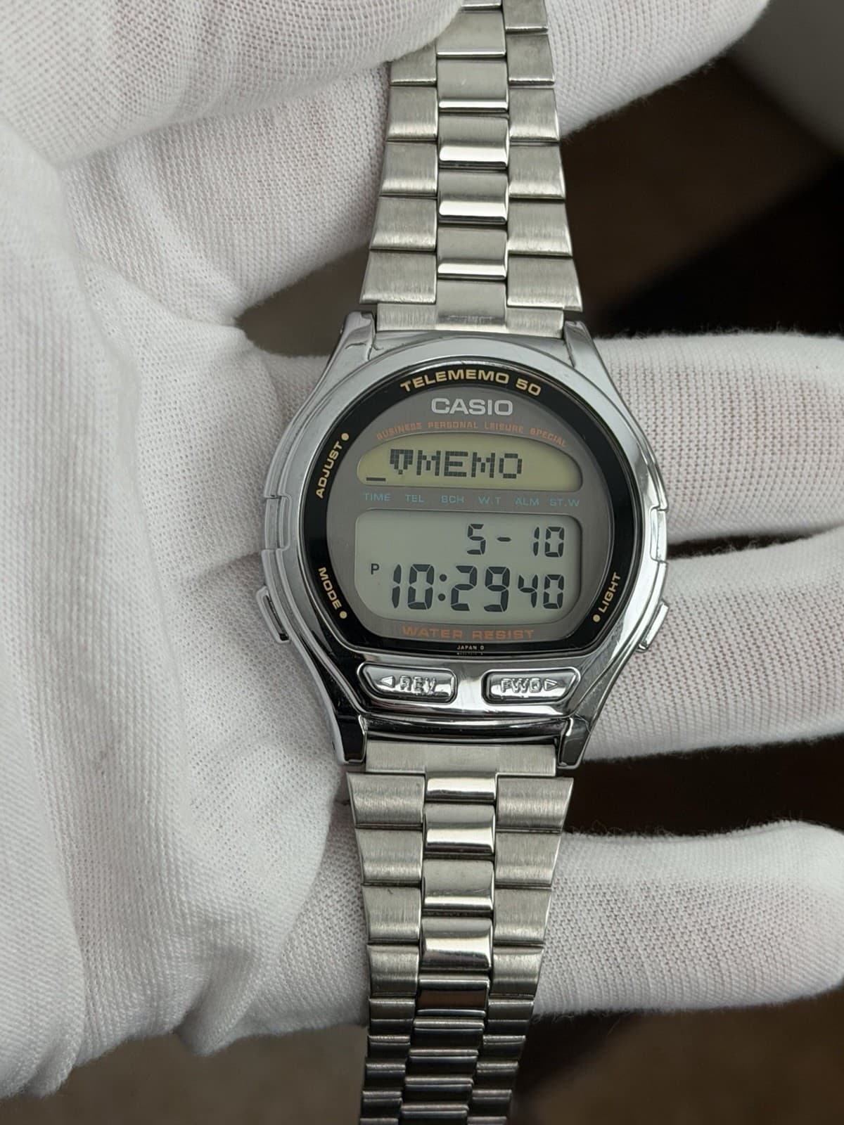 Rare Vintage Casio Data Bank Telememo 50 DB-560 Men’s Digital Watch JDM 1980s