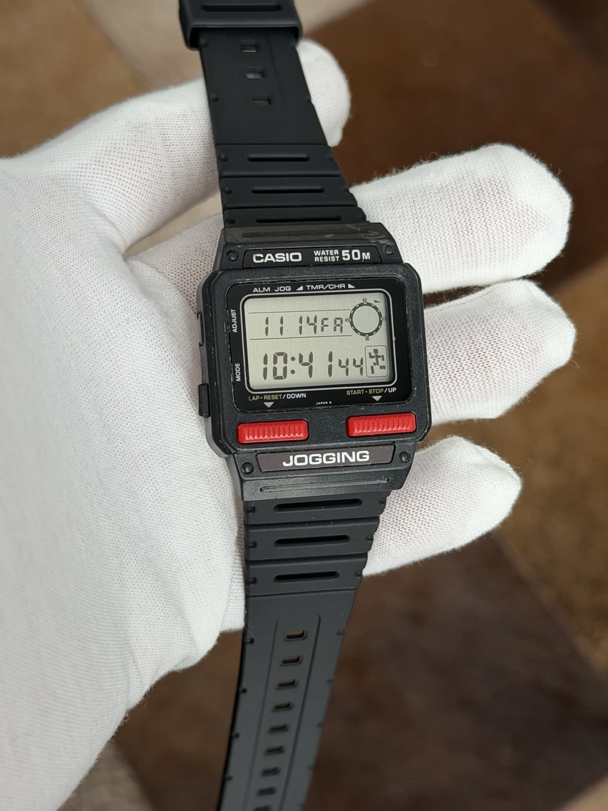 Rare Vintage Casio J-51W Jogging Exercise Men’s Digital Sports Watch JDM 1980s