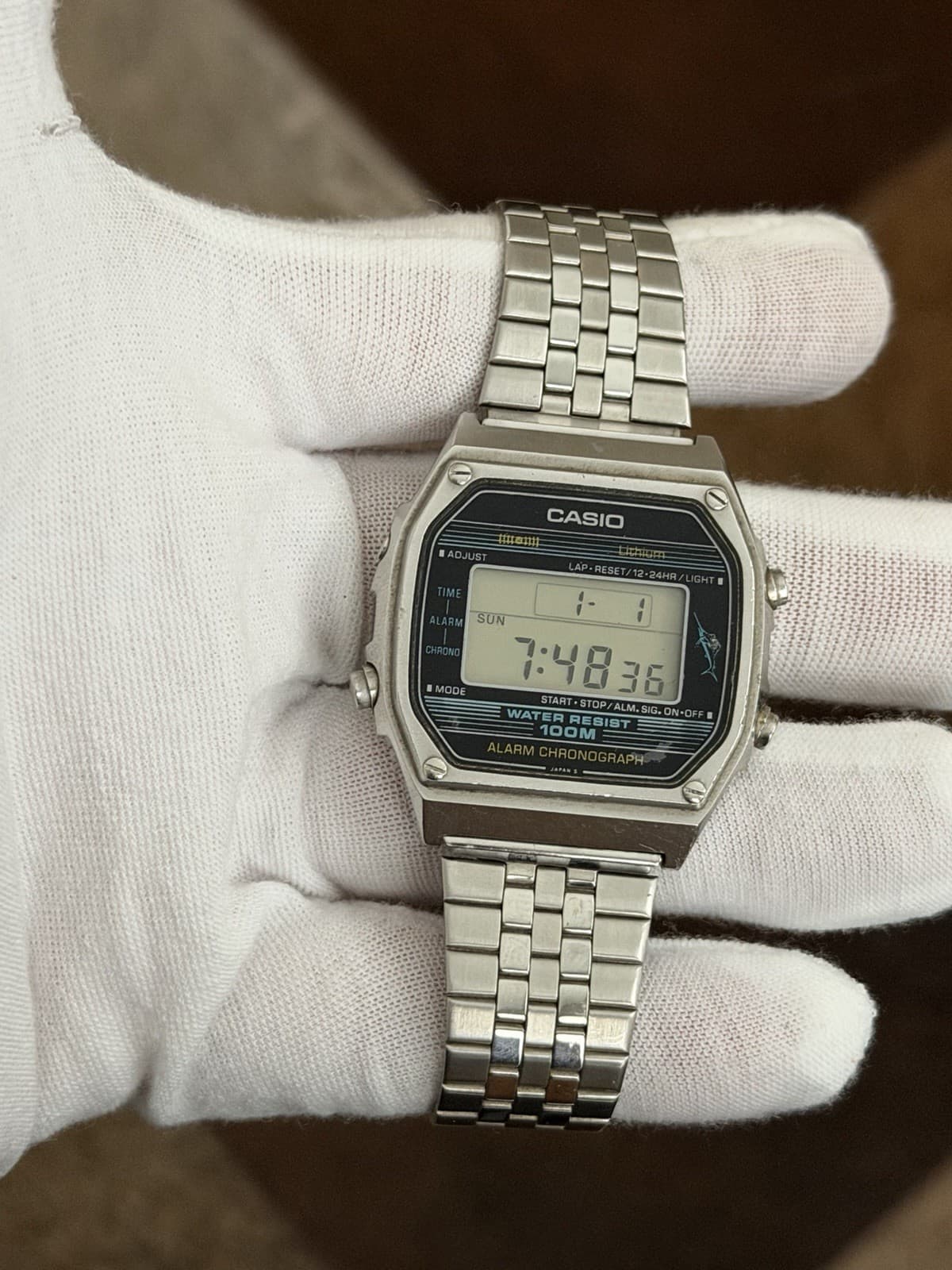Rare Vintage Casio Marlin W-350 Men’s Digital Sports Watch JDM 1980s Module 152