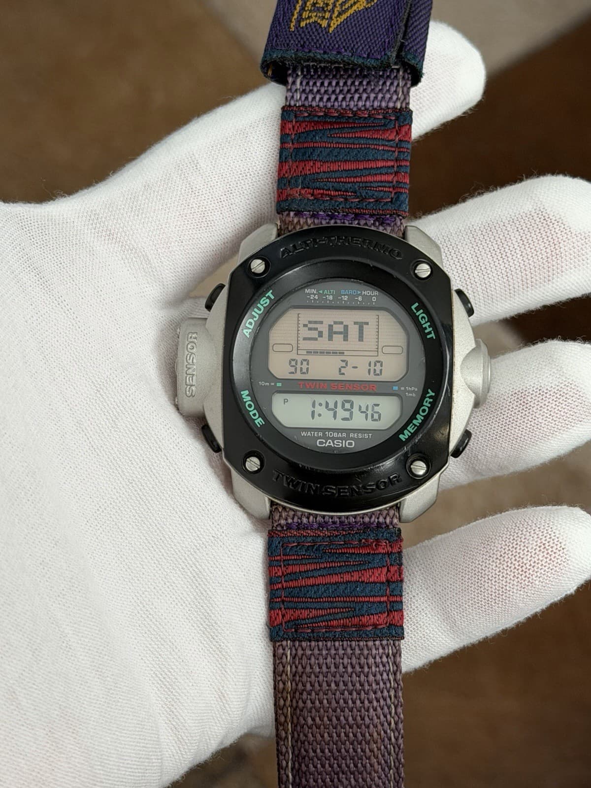 Rare Vintage Casio Pro Trek DPX-400 Alti-Thermo Digital Sports Watch JDM 1990s