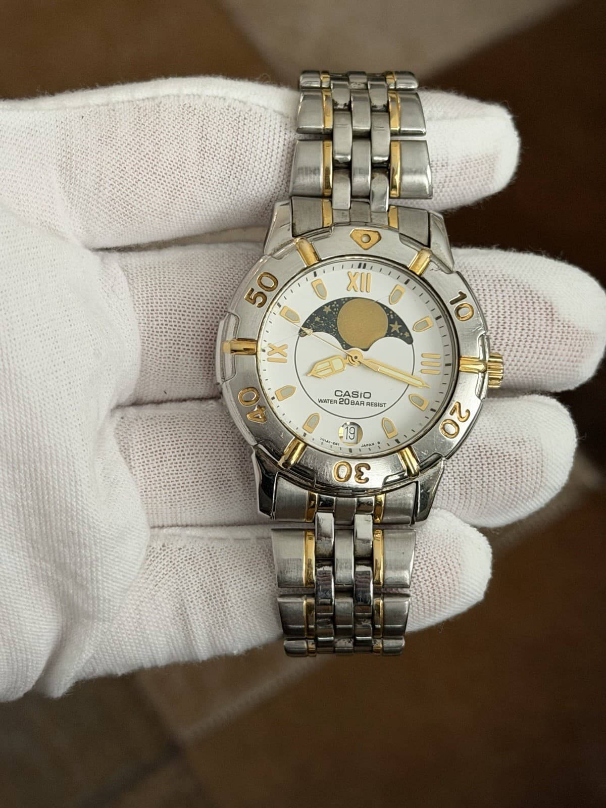 Rare Vintage Casio Marlin Moon Phase MD-738 Men’s Quartz Sports Watch JDM 1980s
