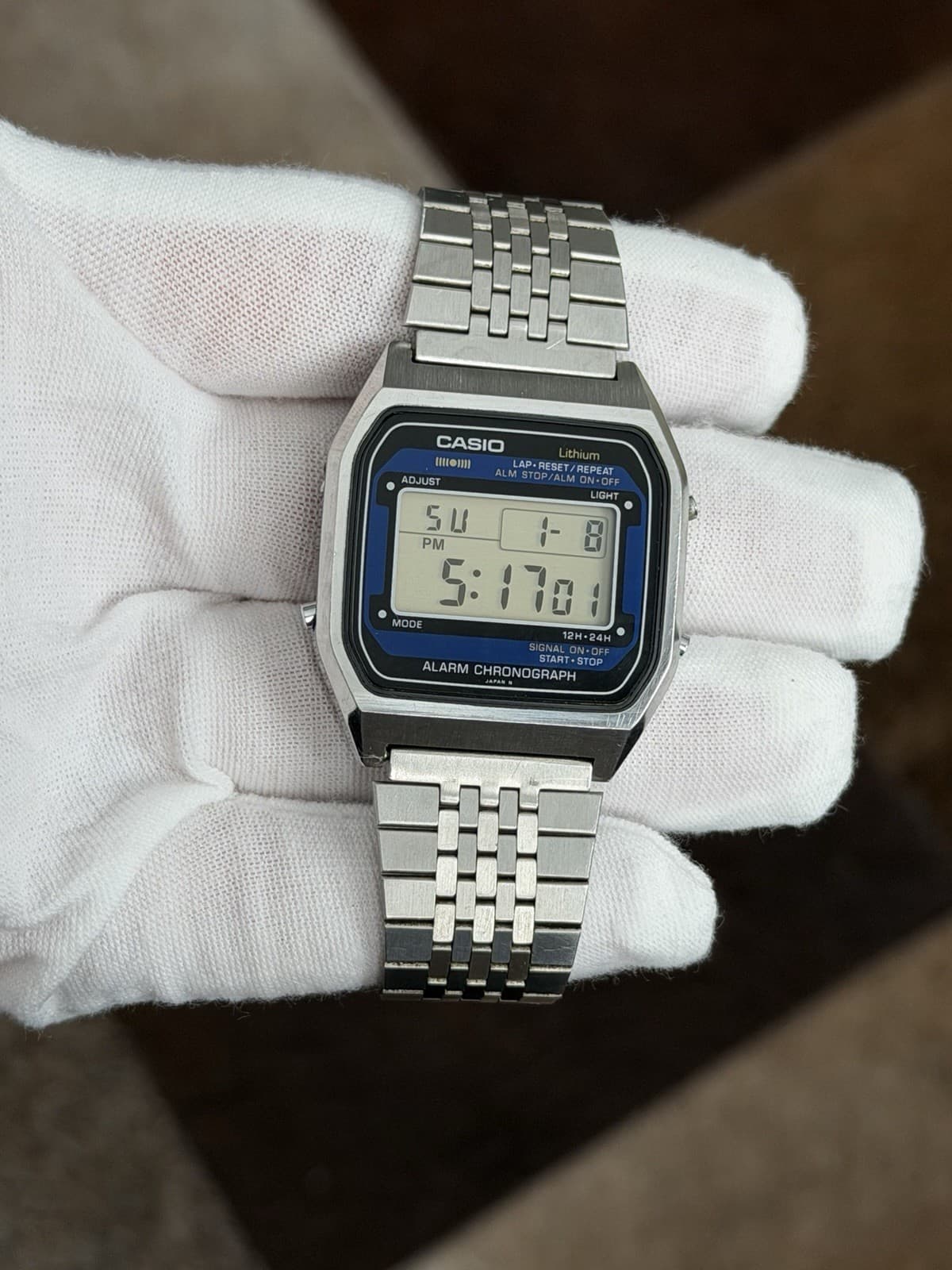 Rare Vintage Casio A254 Men’s Alarm Chronograph Digital Sports Watch JDM 1980s