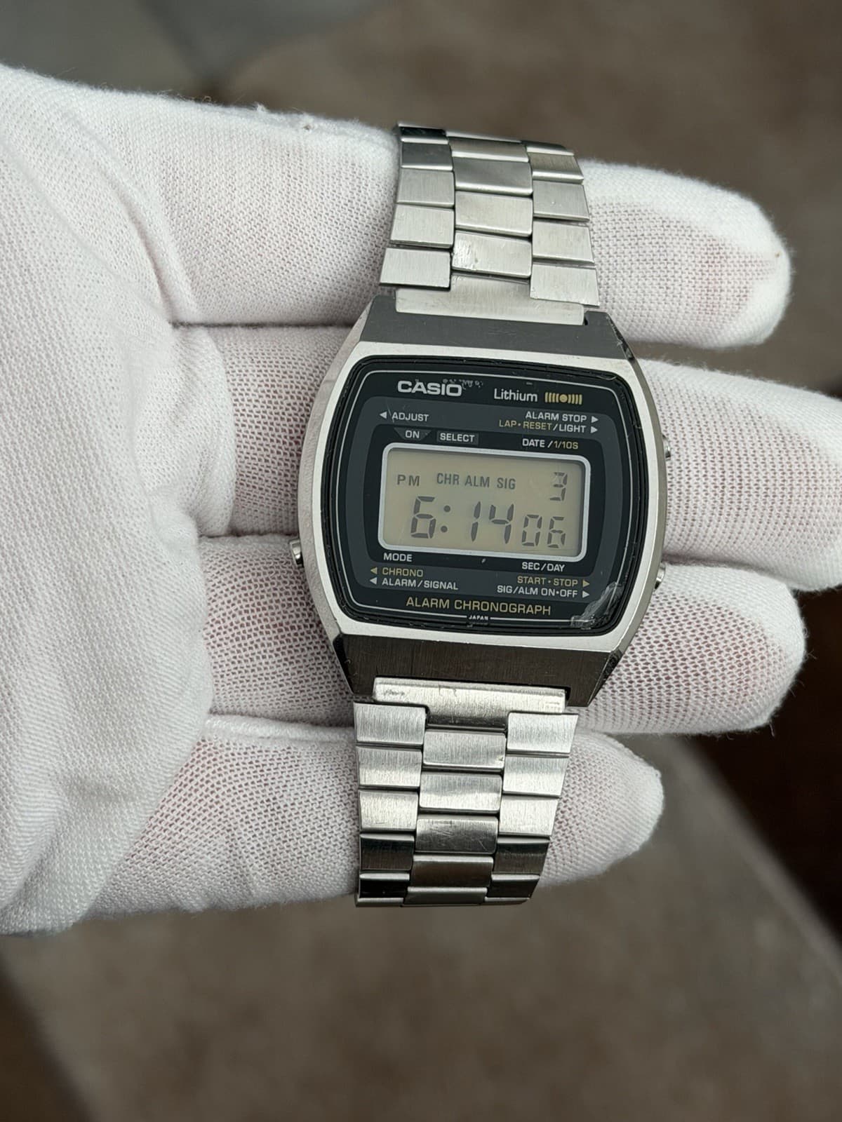 Rare Vintage Casio S007 Men’s Alarm Chronograph Digital Sports Watch JDM 1970s
