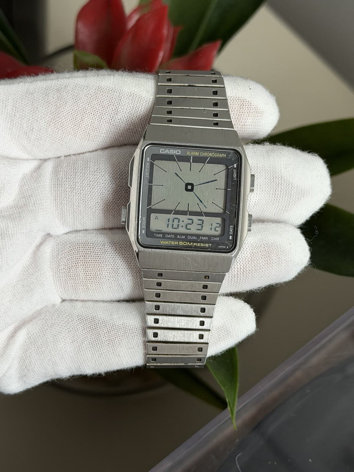 Rare Vintage Casio AE-90W Men’s Digital Alarm Chronograph Sports Watch JDM 80s