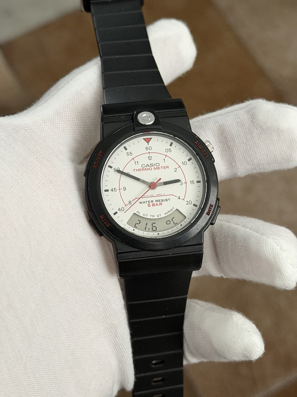 Rare Vintage Casio Thermo Meter AW-10 Men’s Ana-Digi Sports Watch JDM 1980s