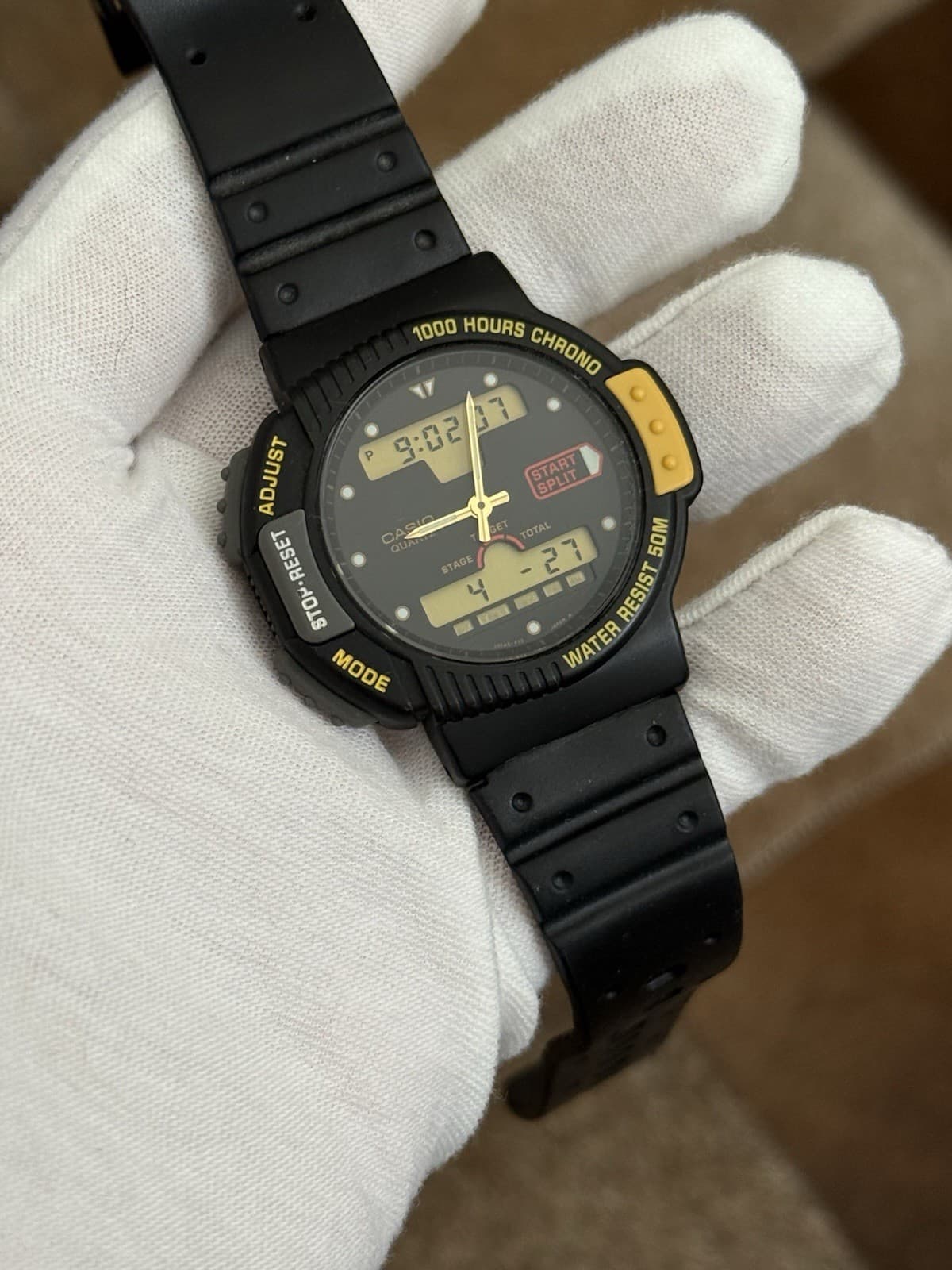 Rare Vintage Casio AW-23 Men’s Ana-Digi Chronograph Sports Watch JDM 1980s