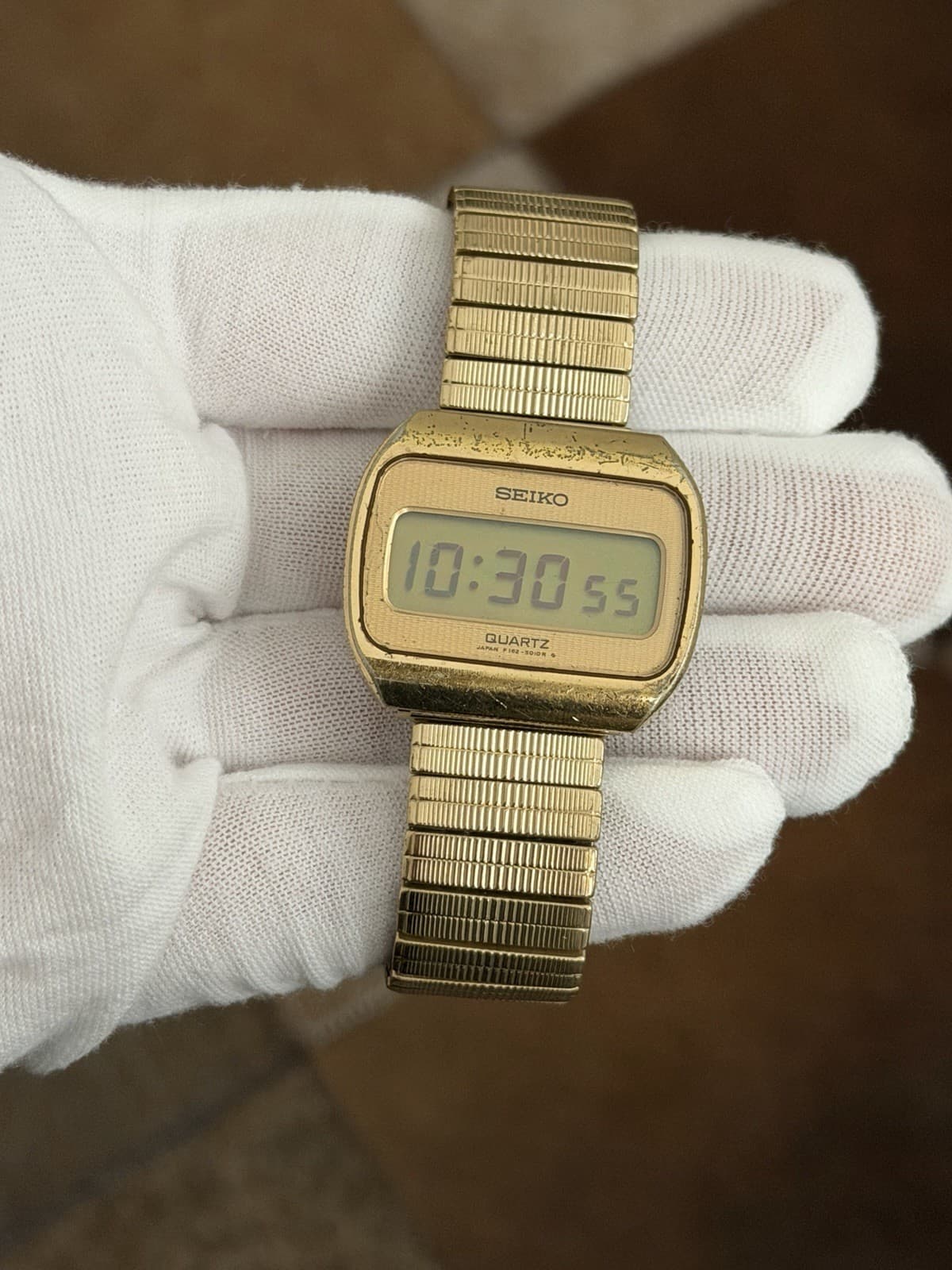 Rare Vintage Seiko Quartz F162-5010 Men’s Digital LCD Watch JDM 1970s