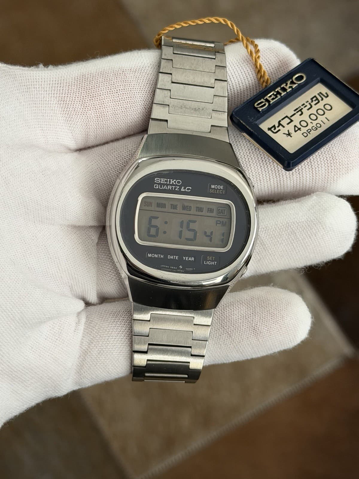 NOS Rare Vintage Seiko Quartz LC 0654-5000 Men’s Digital Sports Watch JDM 1970s